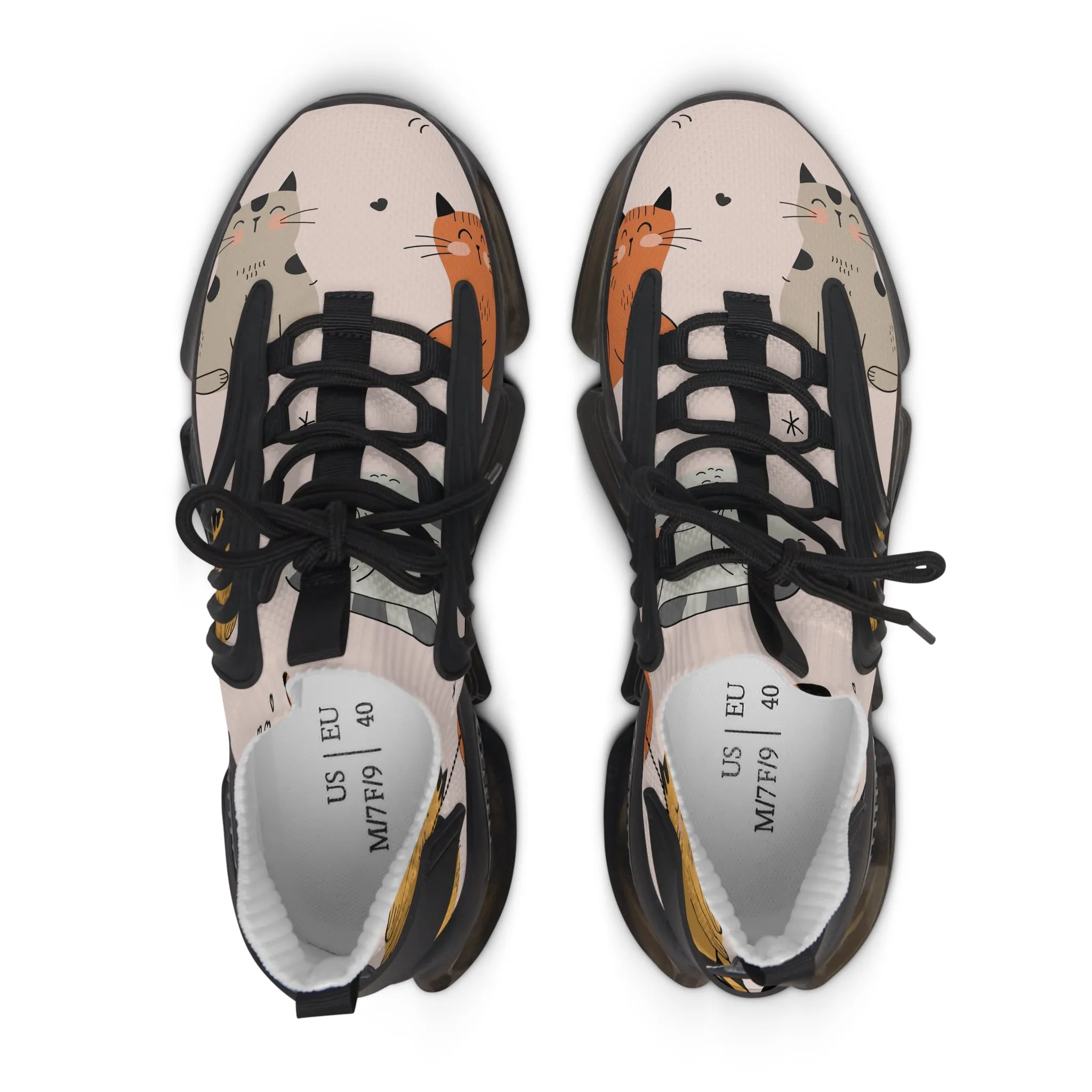 Colored Cats Women's Mesh Sneakers