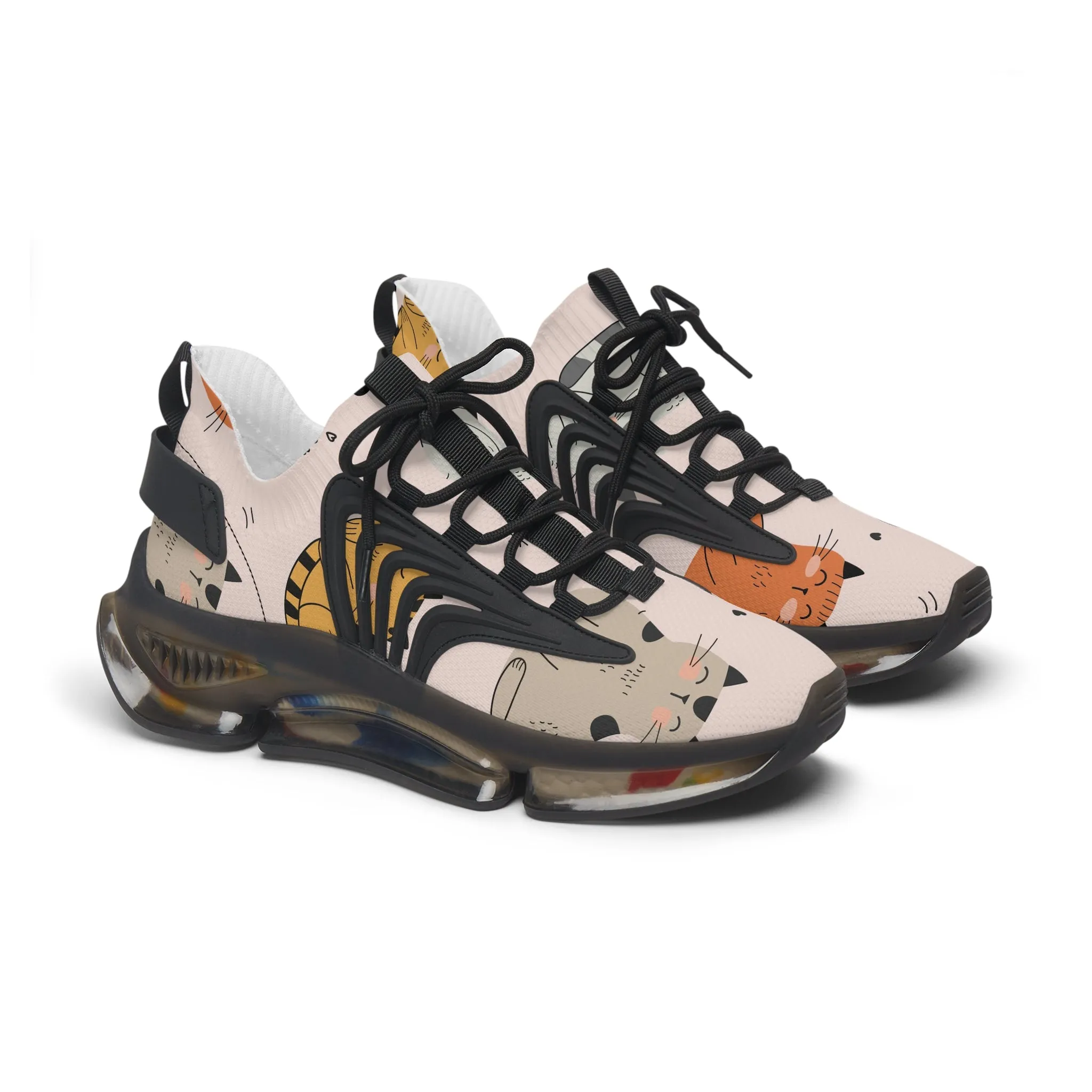 Colored Cats Women's Mesh Sneakers