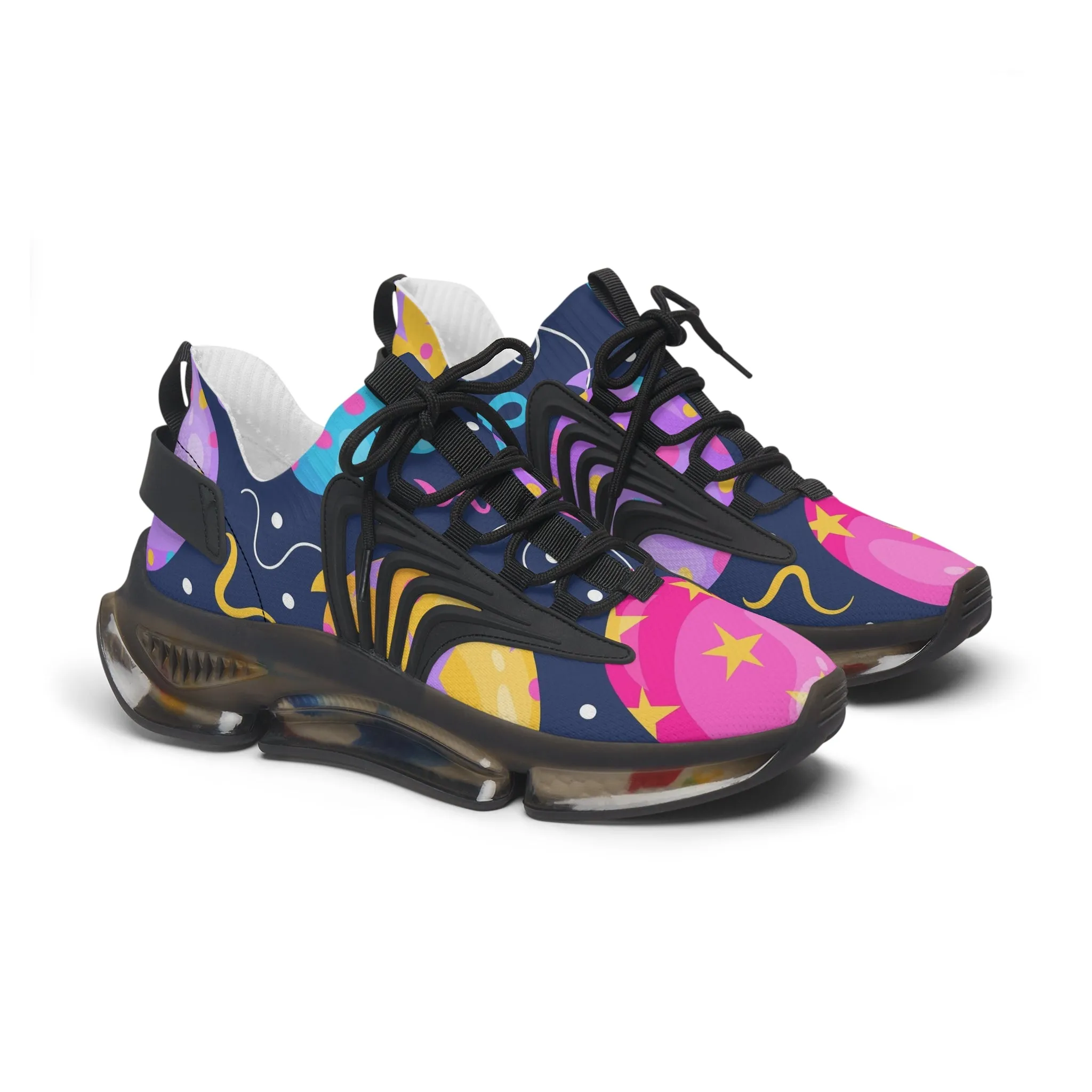 Colorful Balloons Women's Mesh Sneakers