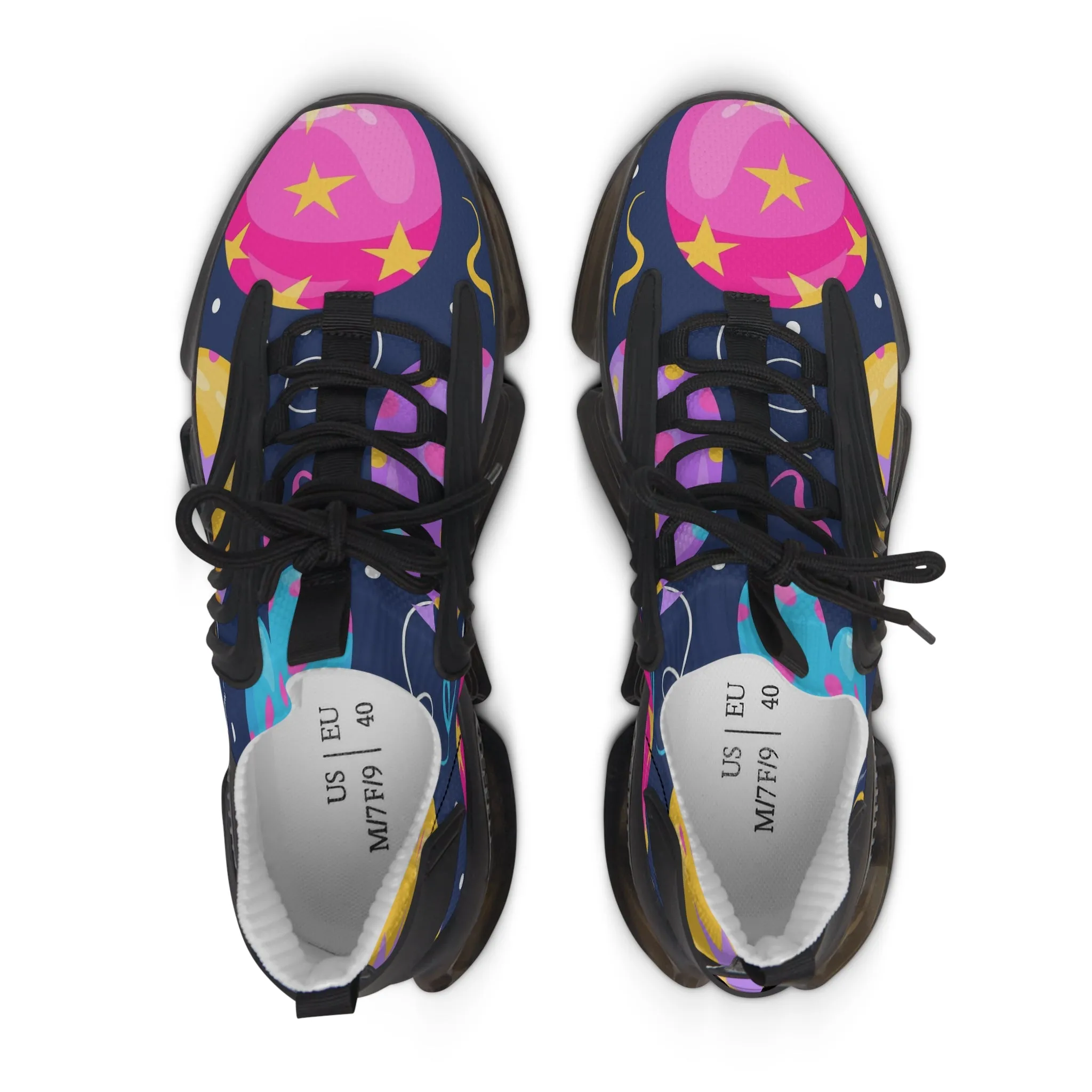 Colorful Balloons Women's Mesh Sneakers