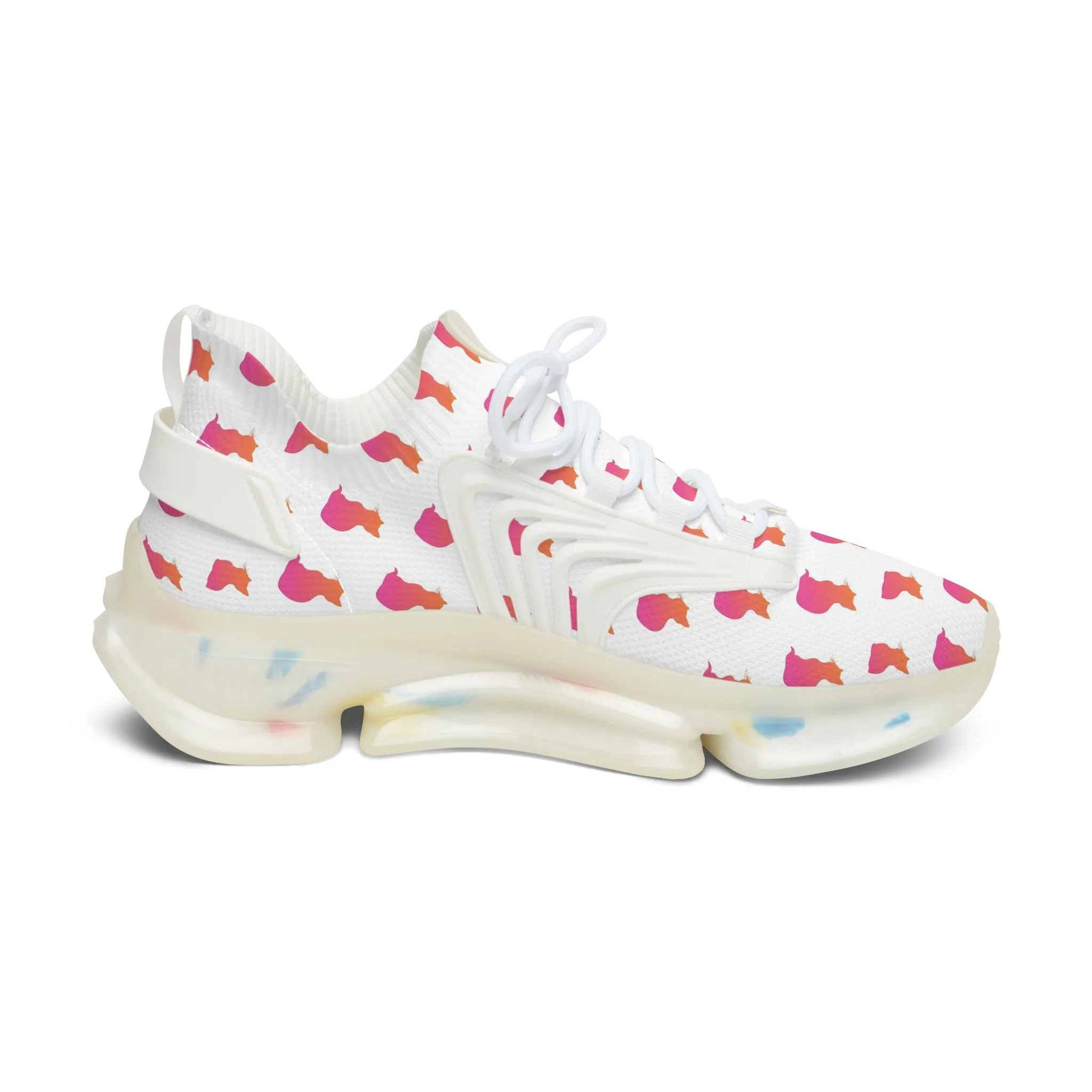 Colorful Cats Women's Mesh Sneakers