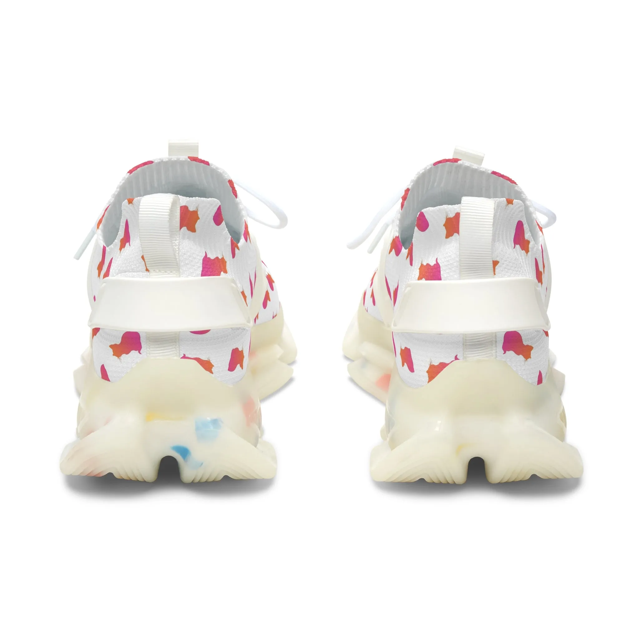 Colorful Cats Women's Mesh Sneakers