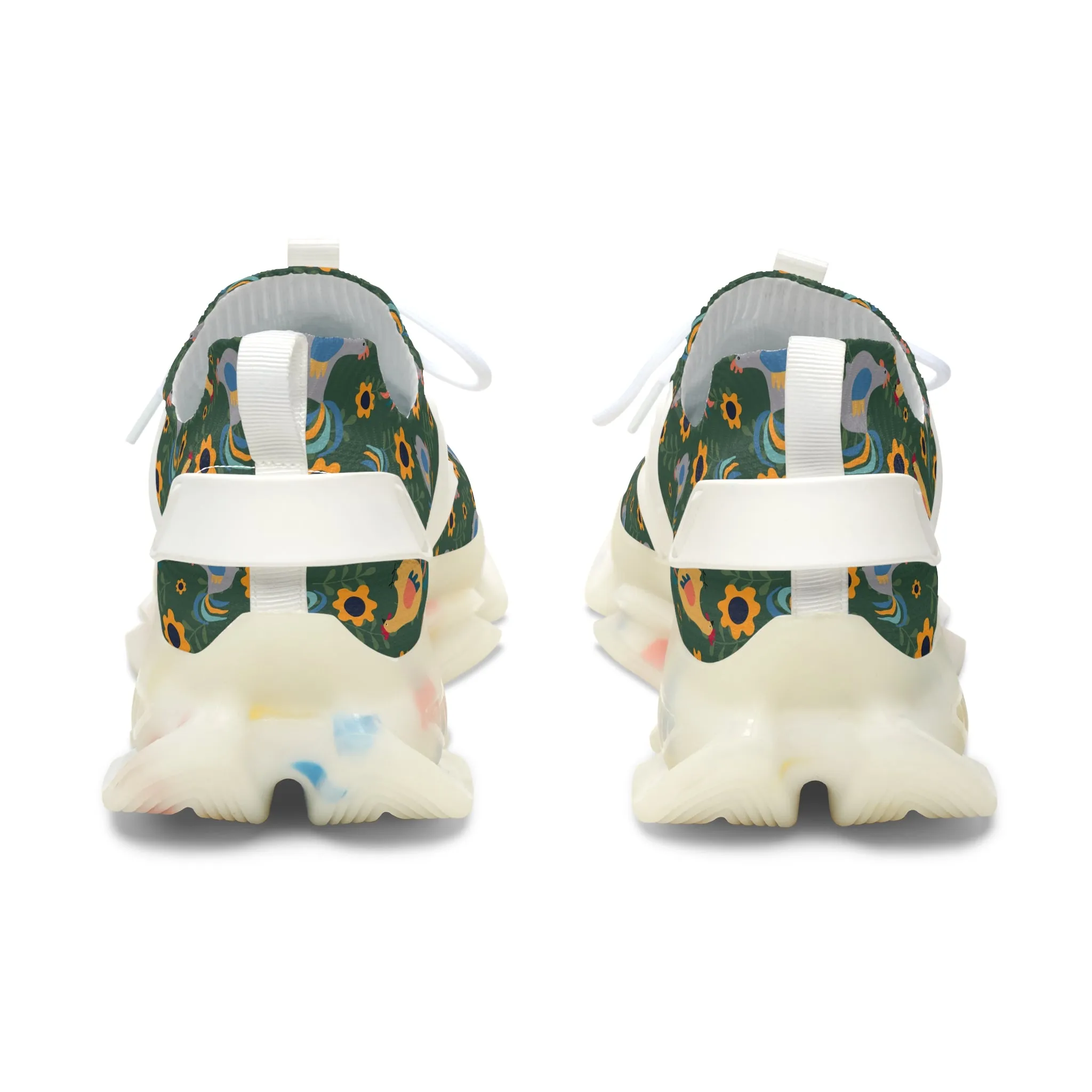 Colorful Chicken Women's Mesh Sneakers
