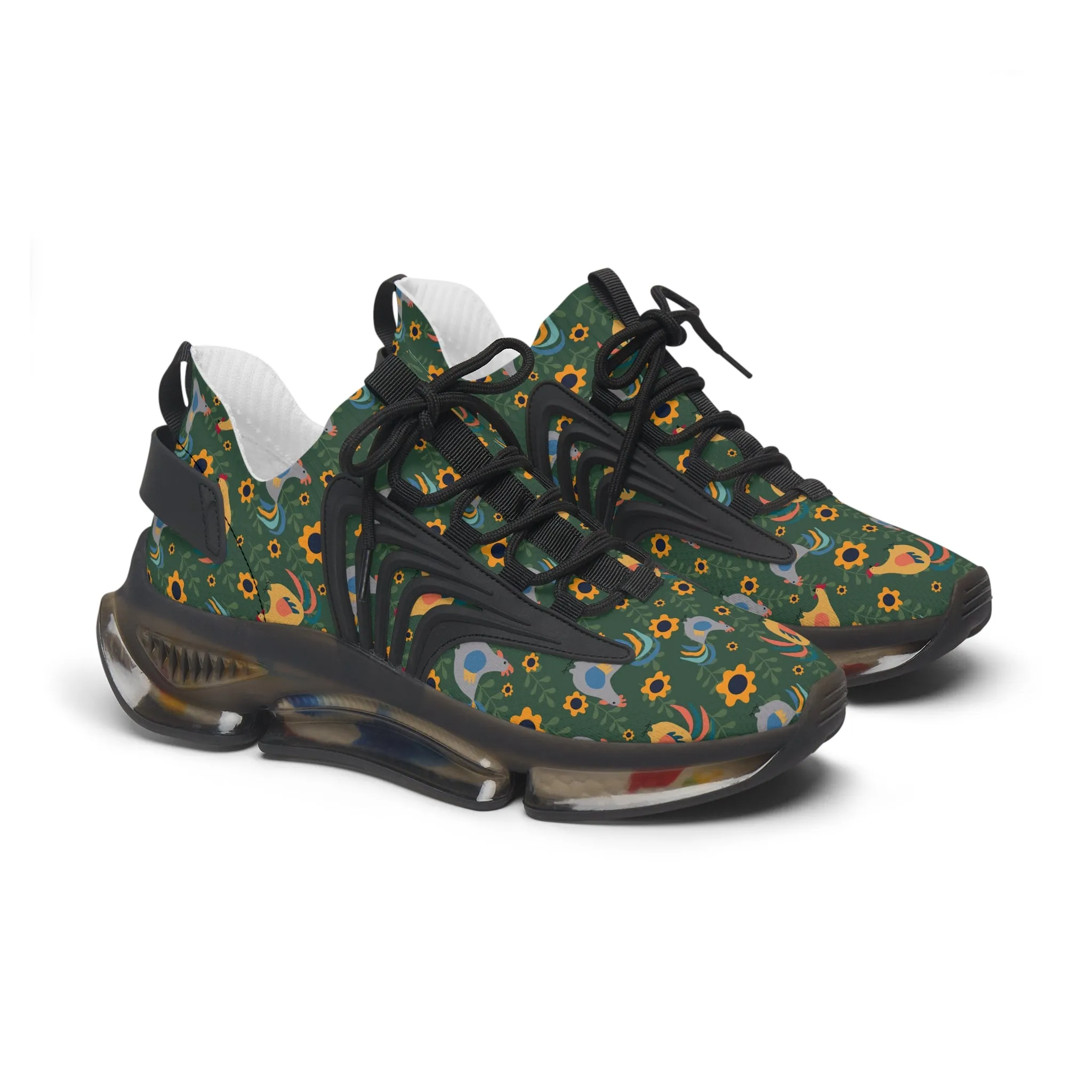 Colorful Chicken Women's Mesh Sneakers