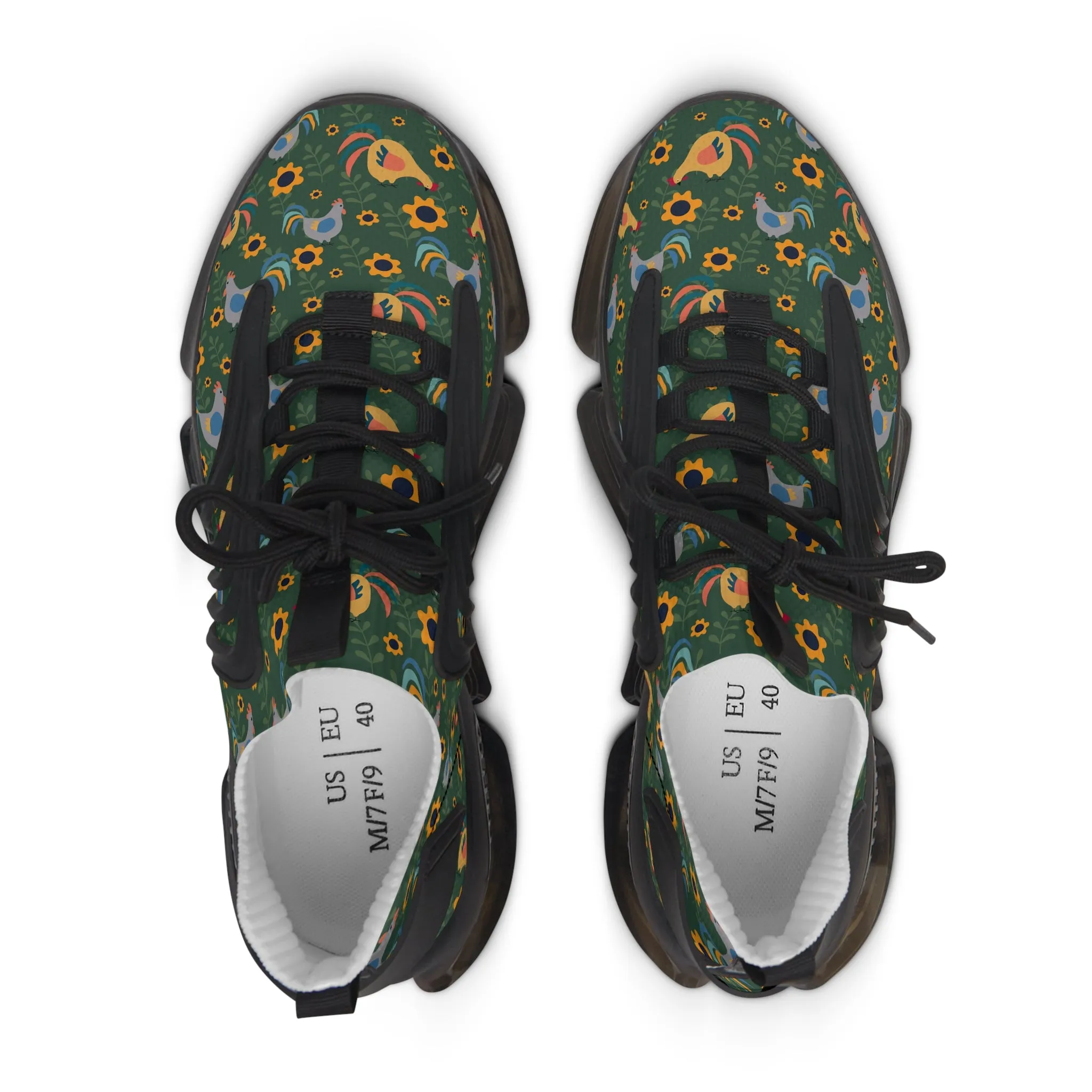 Colorful Chicken Women's Mesh Sneakers