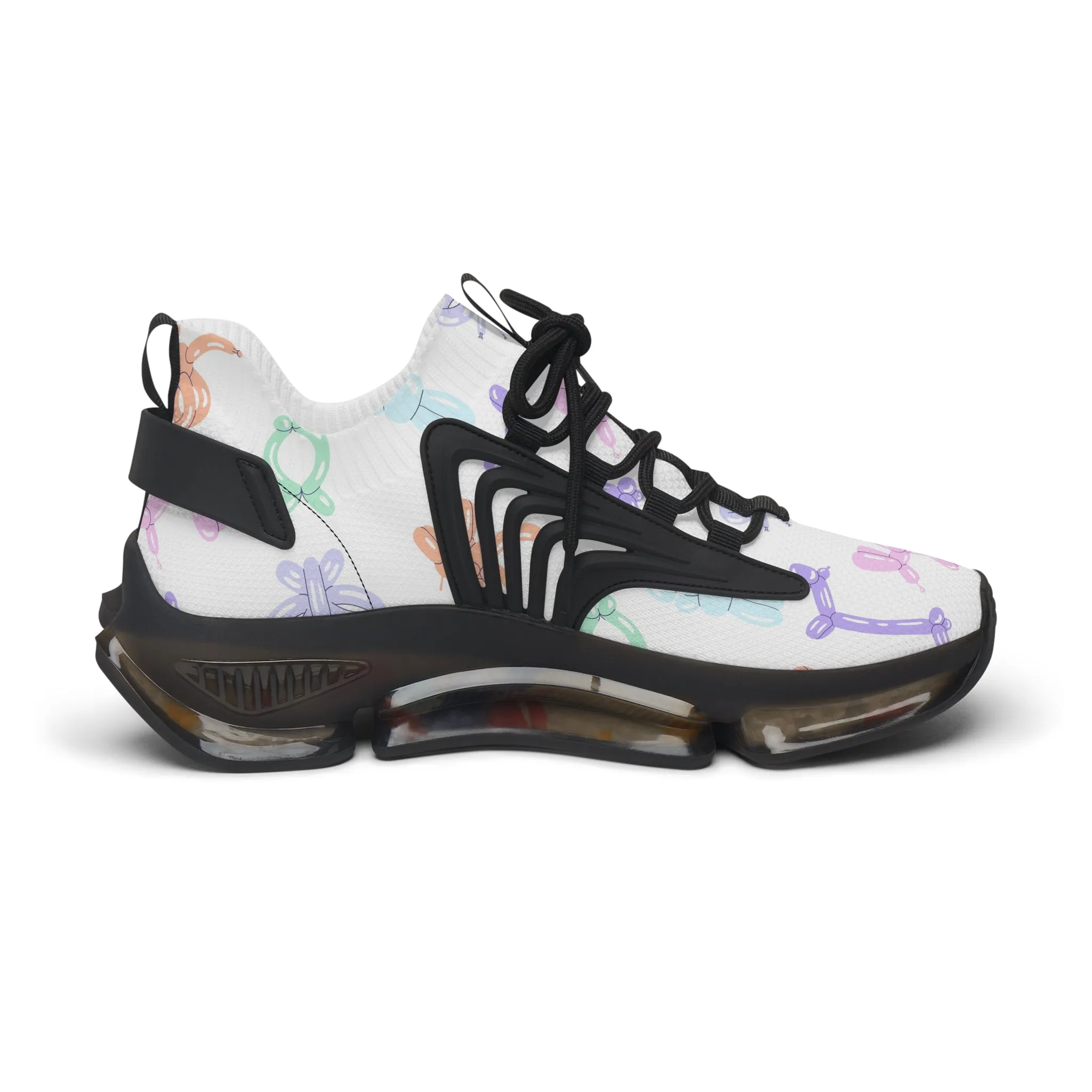 Colorful Dog Balloon Women's Mesh Sneakers