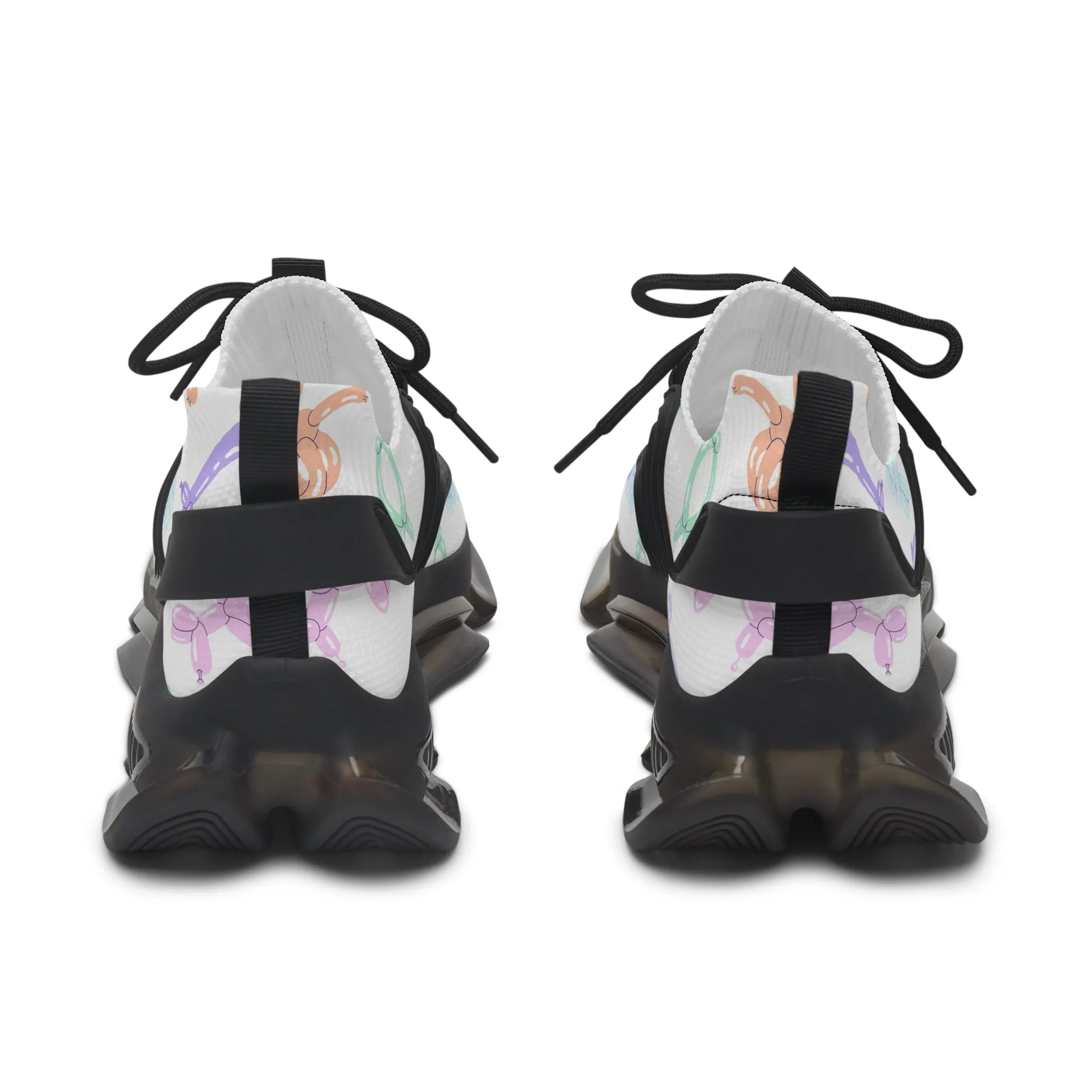 Colorful Dog Balloon Women's Mesh Sneakers