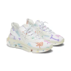 Colorful Dog Balloon Women's Mesh Sneakers