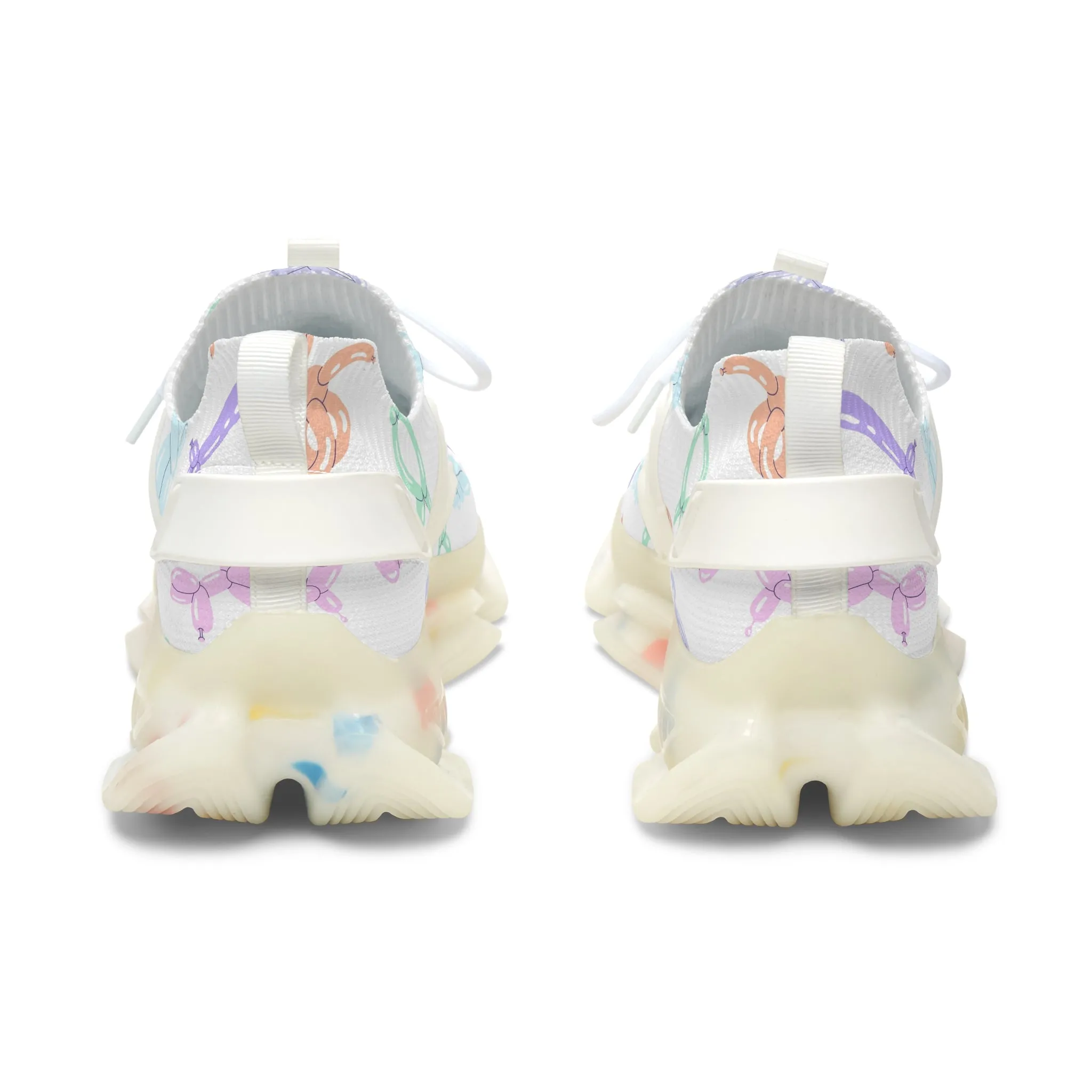 Colorful Dog Balloon Women's Mesh Sneakers
