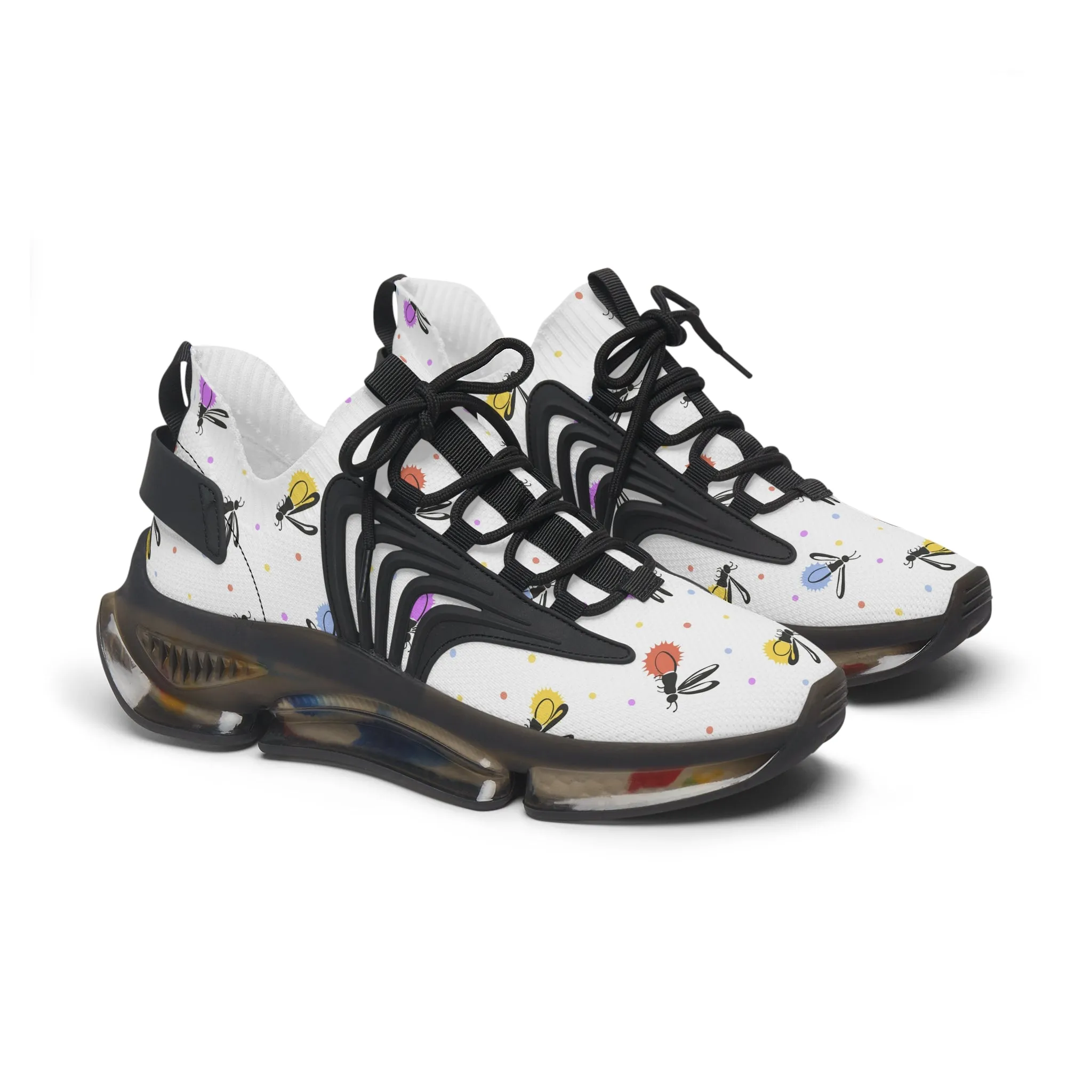 Colorful Fireflies Women's Mesh Sneakers