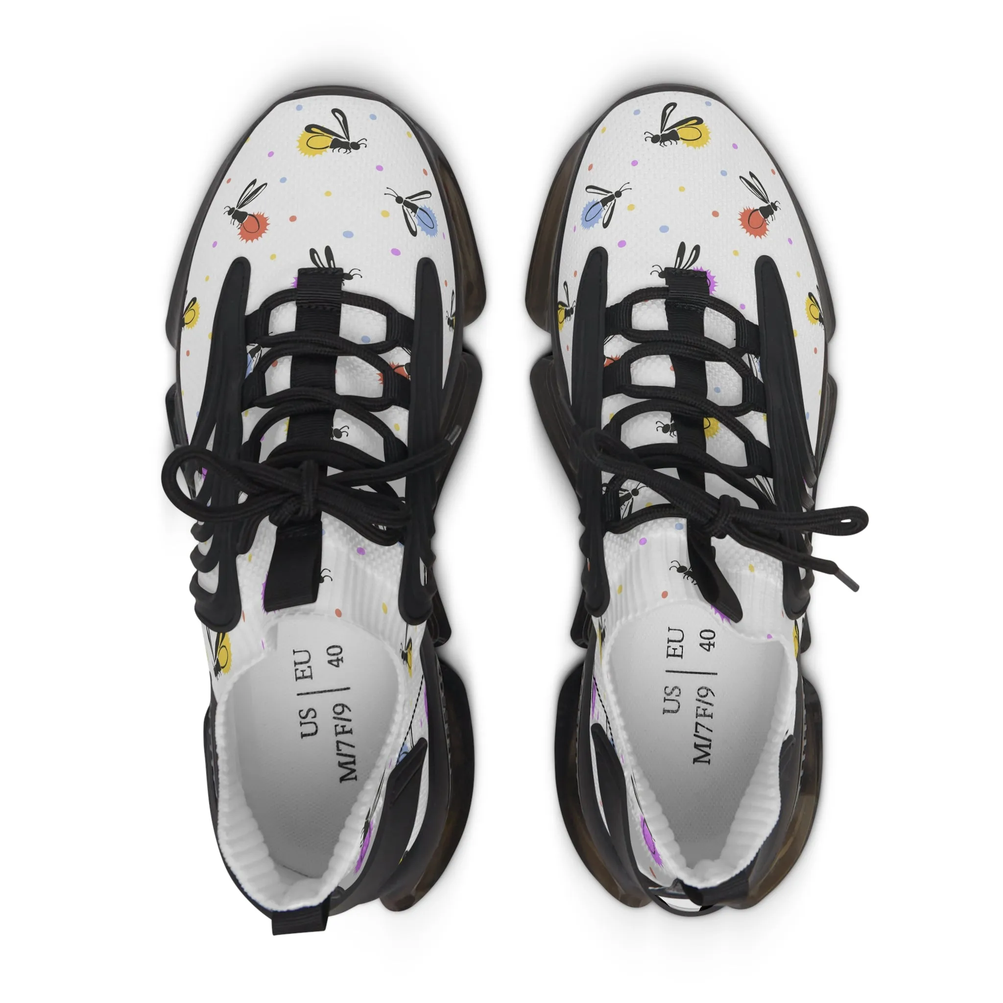 Colorful Fireflies Women's Mesh Sneakers