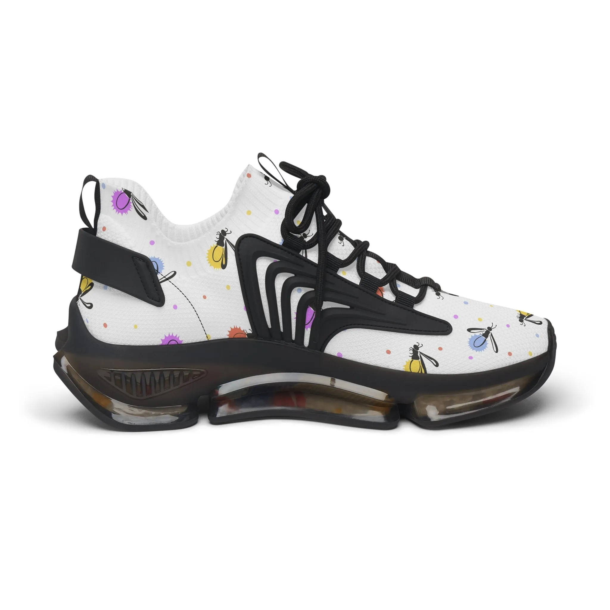 Colorful Fireflies Women's Mesh Sneakers