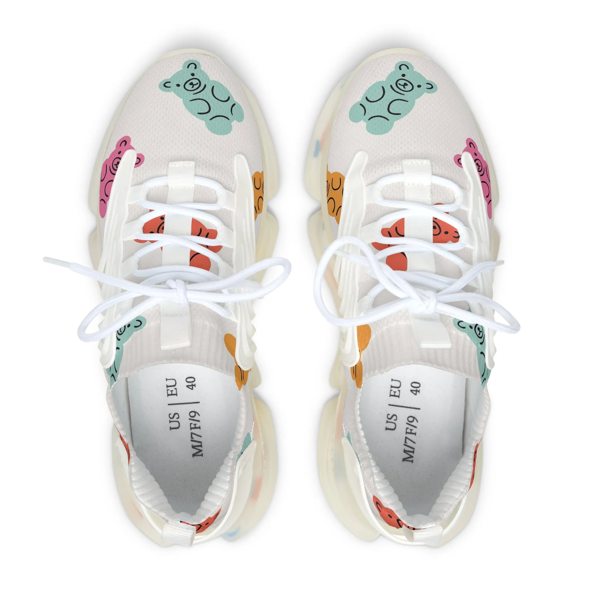 Colorful Gummi Bears Women's Mesh Sneakers