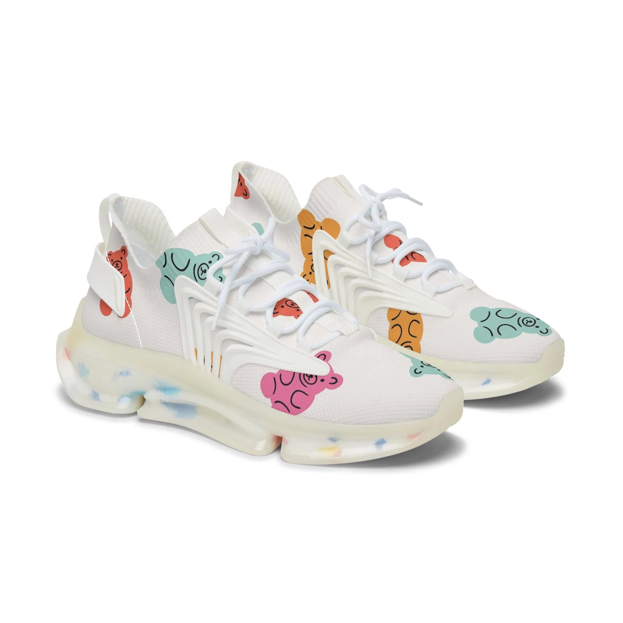 Colorful Gummi Bears Women's Mesh Sneakers