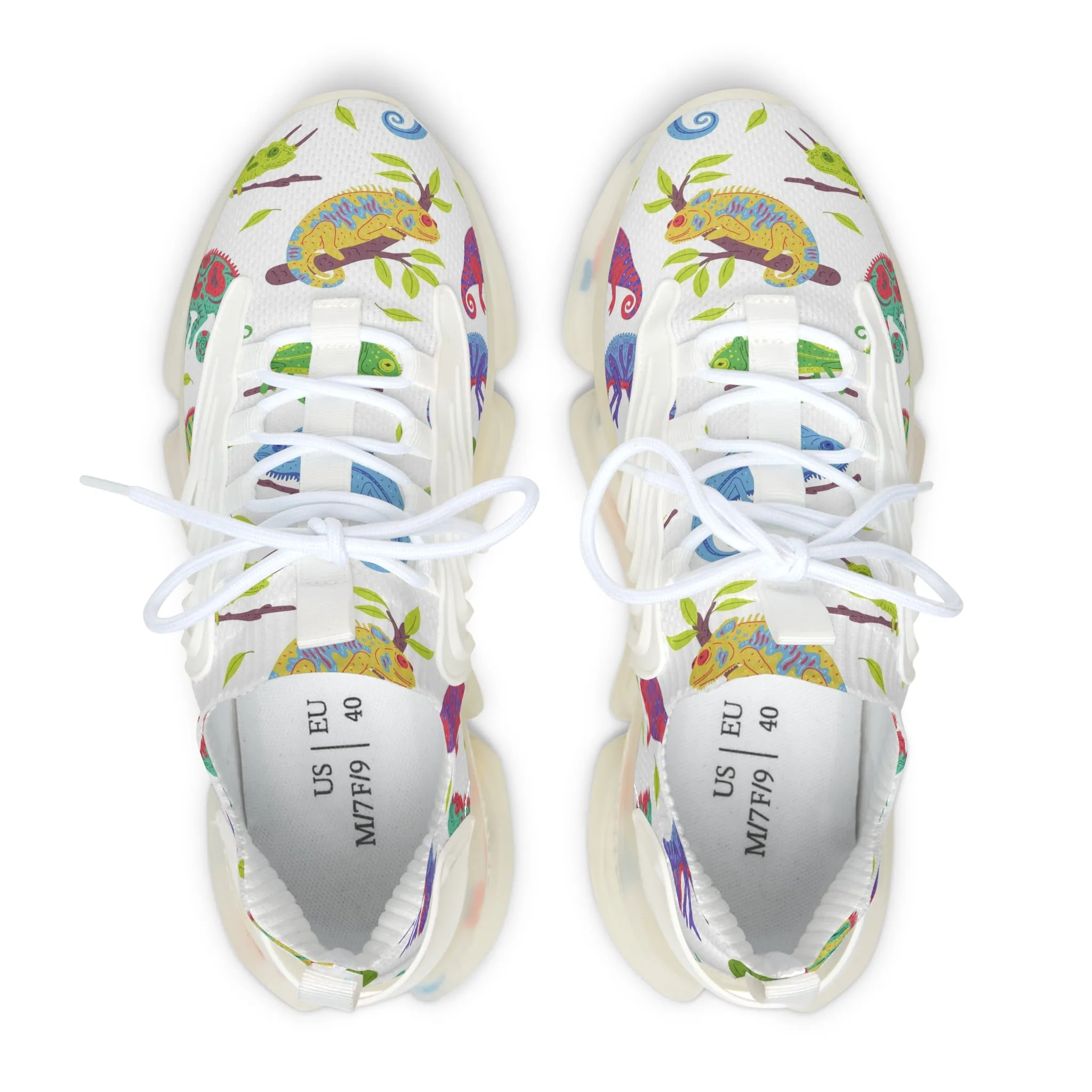 Colorful Iguana Women's Mesh Sneakers