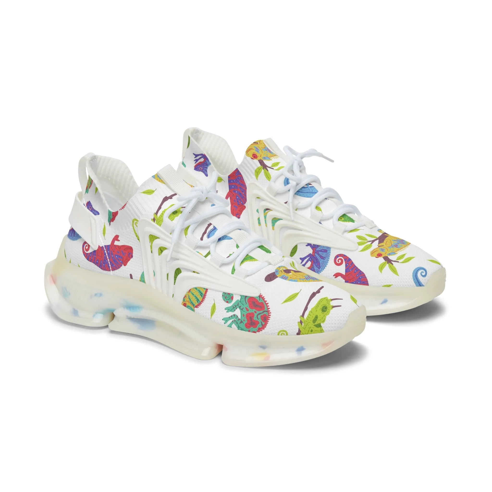 Colorful Iguana Women's Mesh Sneakers