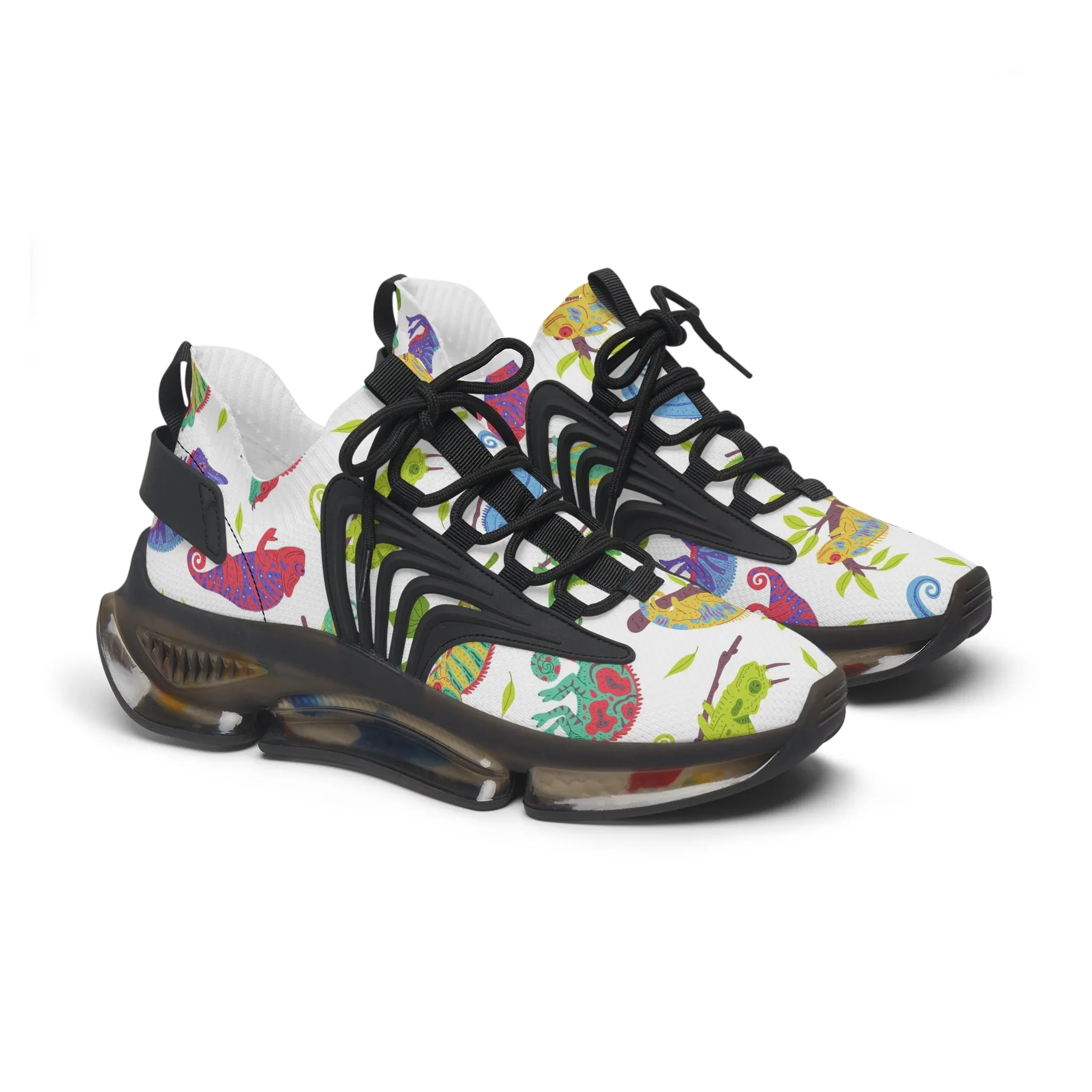 Colorful Iguana Women's Mesh Sneakers