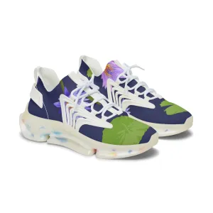 Colorful Lily Pad Women's Mesh Sneakers