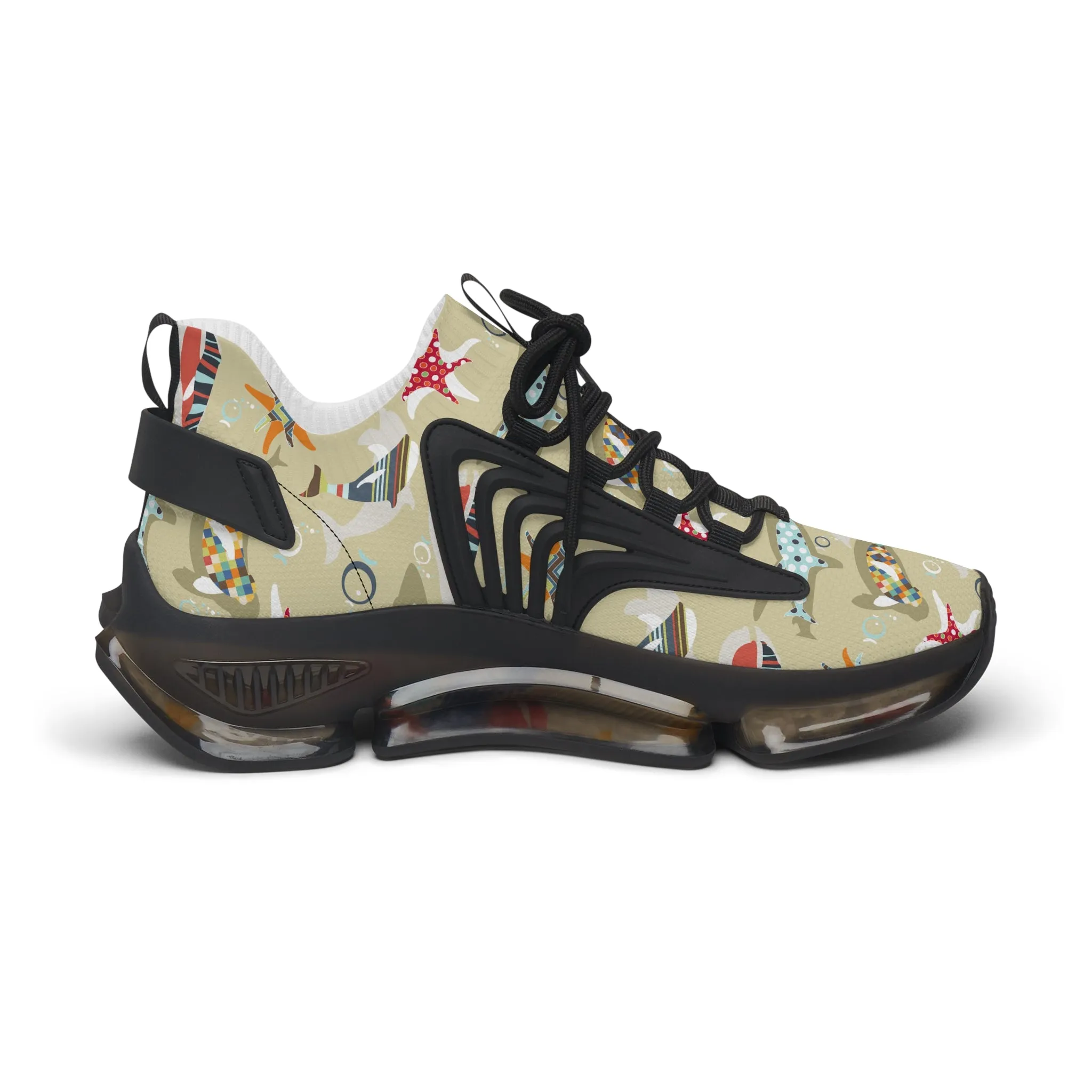 Colorful Natural Underwater Sea Creature Women's Mesh Sneakers