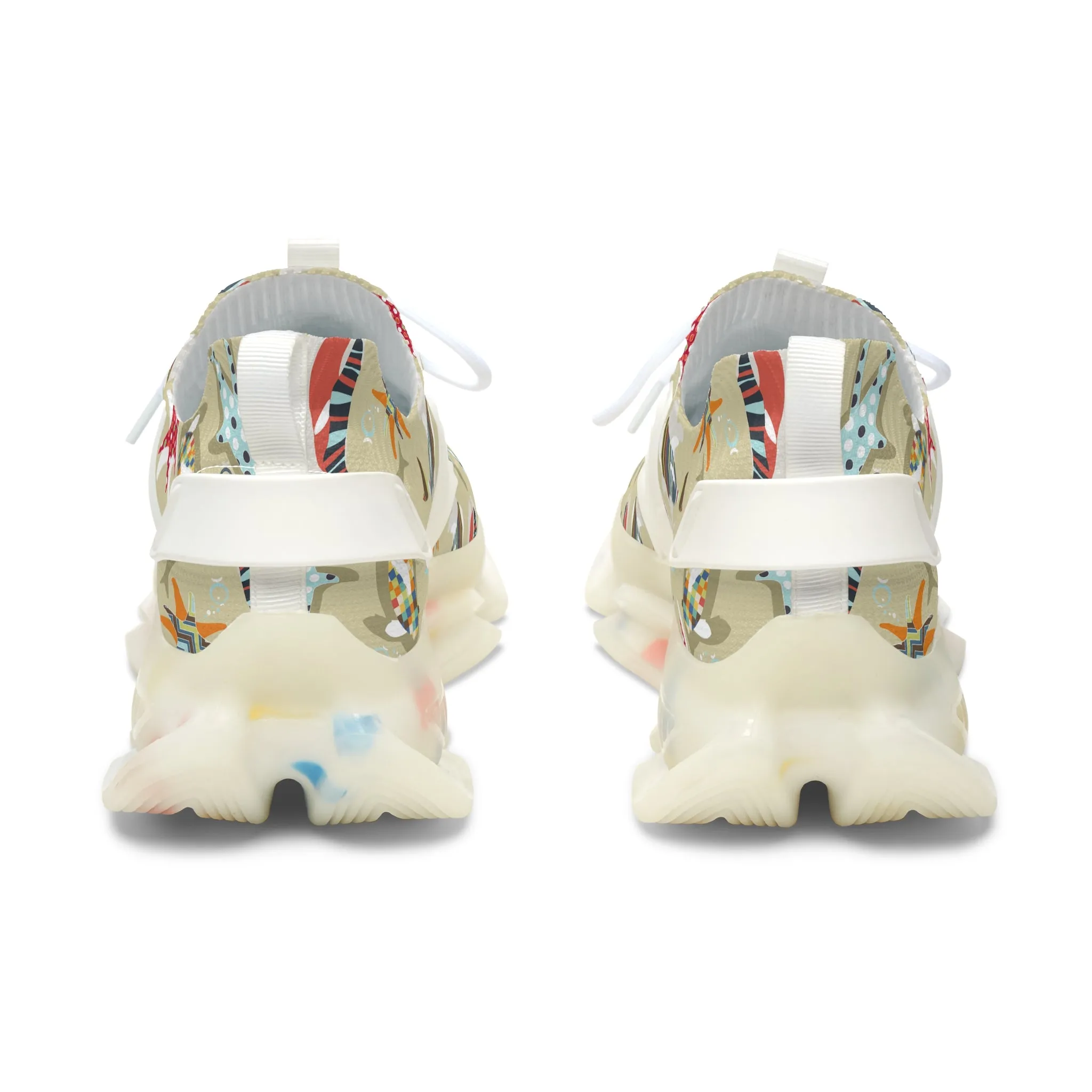 Colorful Natural Underwater Sea Creature Women's Mesh Sneakers