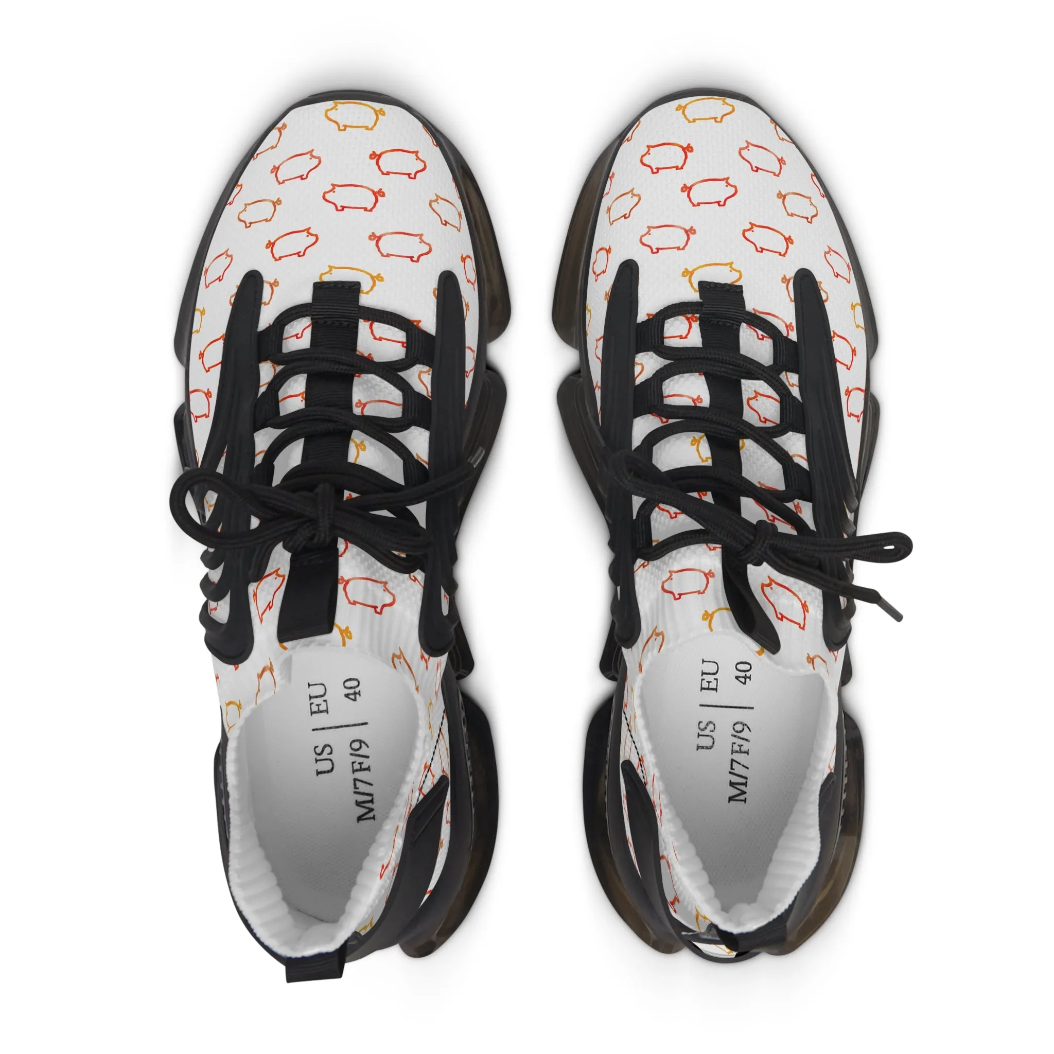 Colorful Pigs Women's Mesh Sneakers