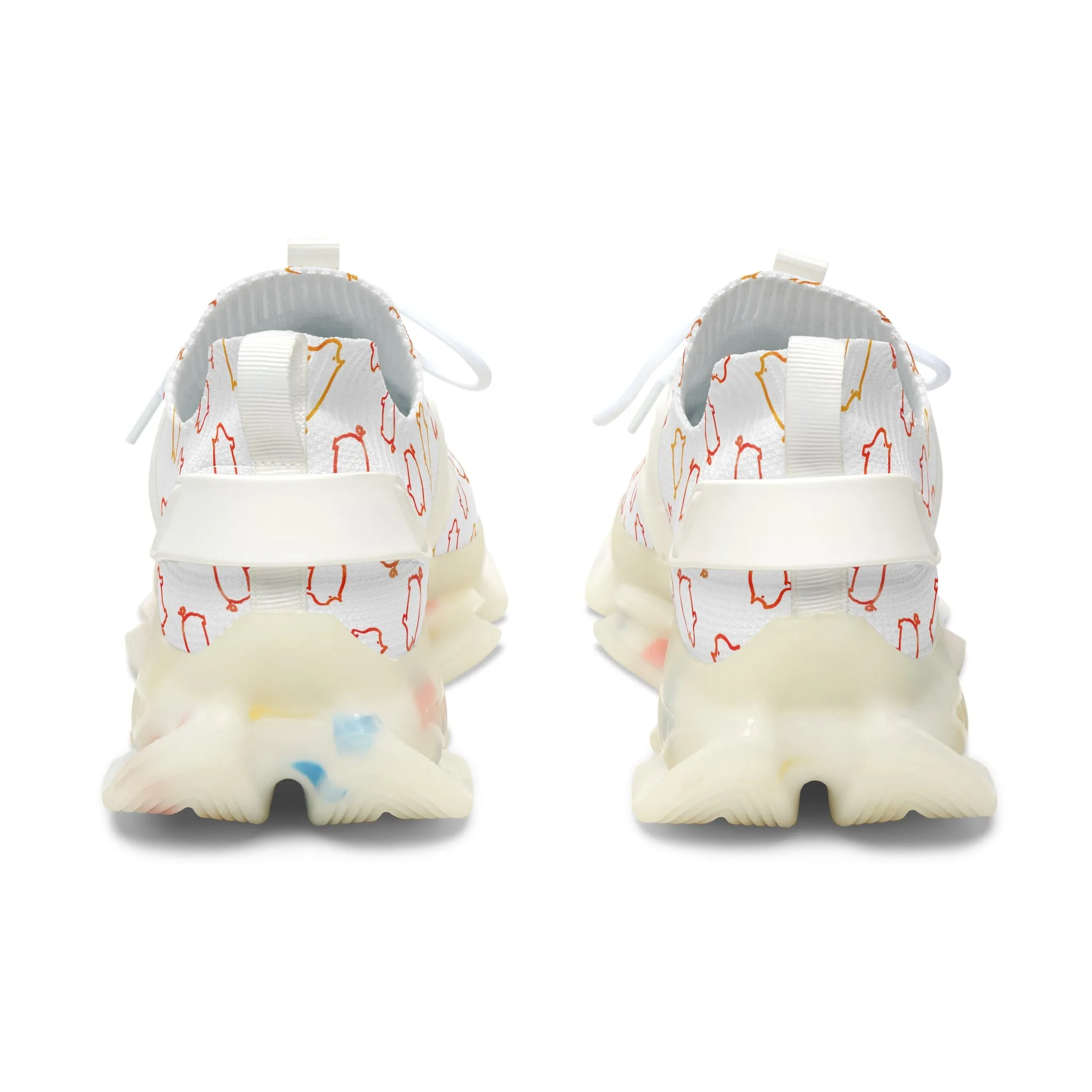Colorful Pigs Women's Mesh Sneakers