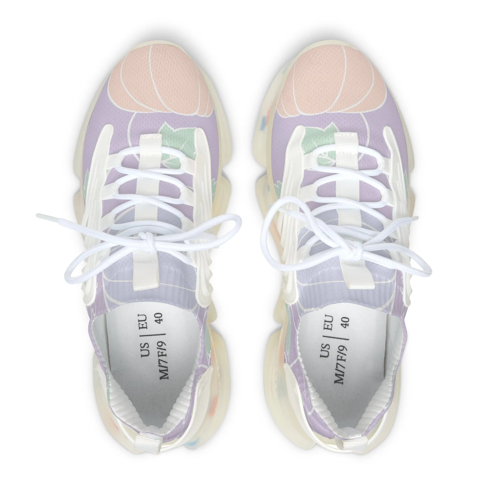 Colorful Pumpkins Women's Mesh Sneakers