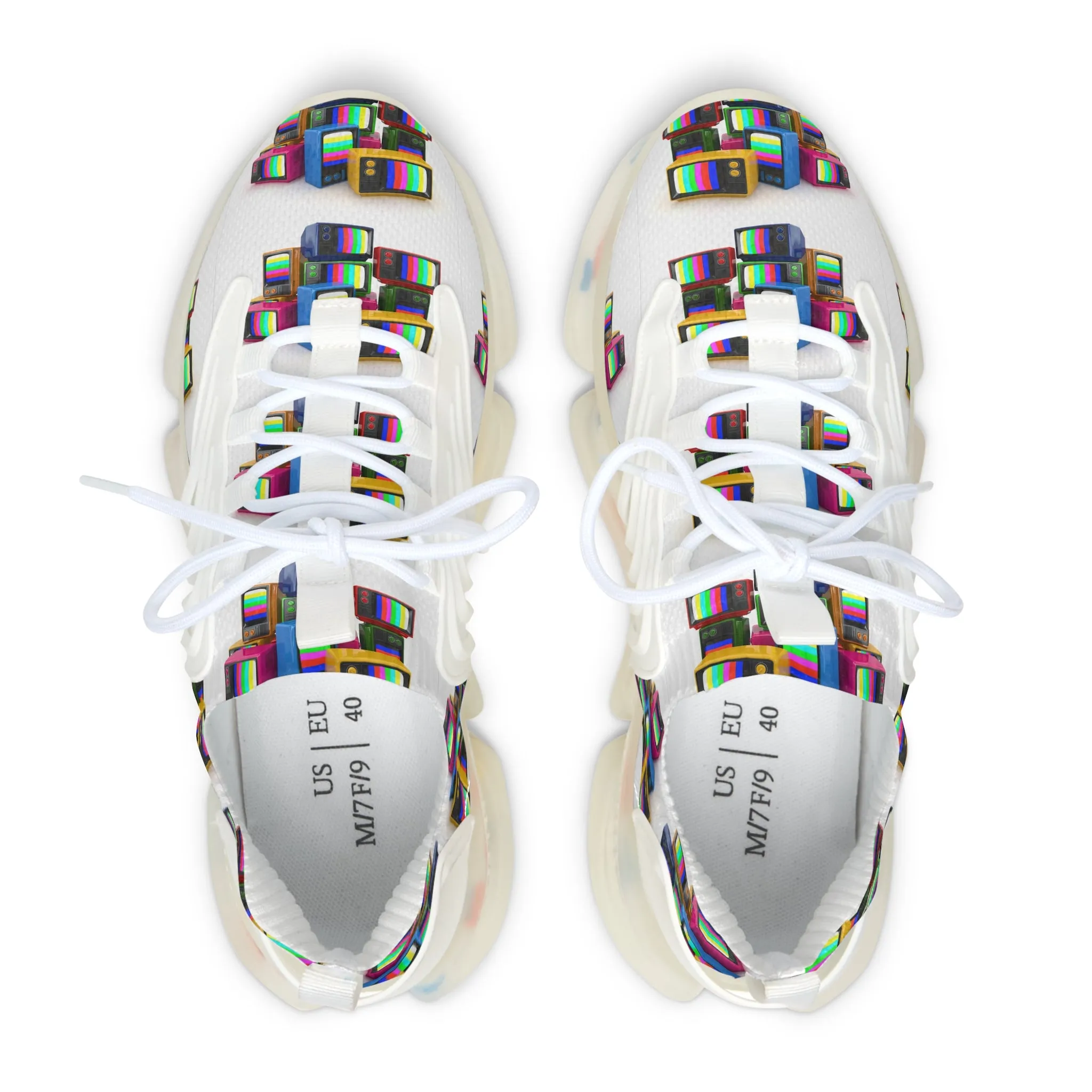 Colorful Televisions Women's Mesh Sneakers