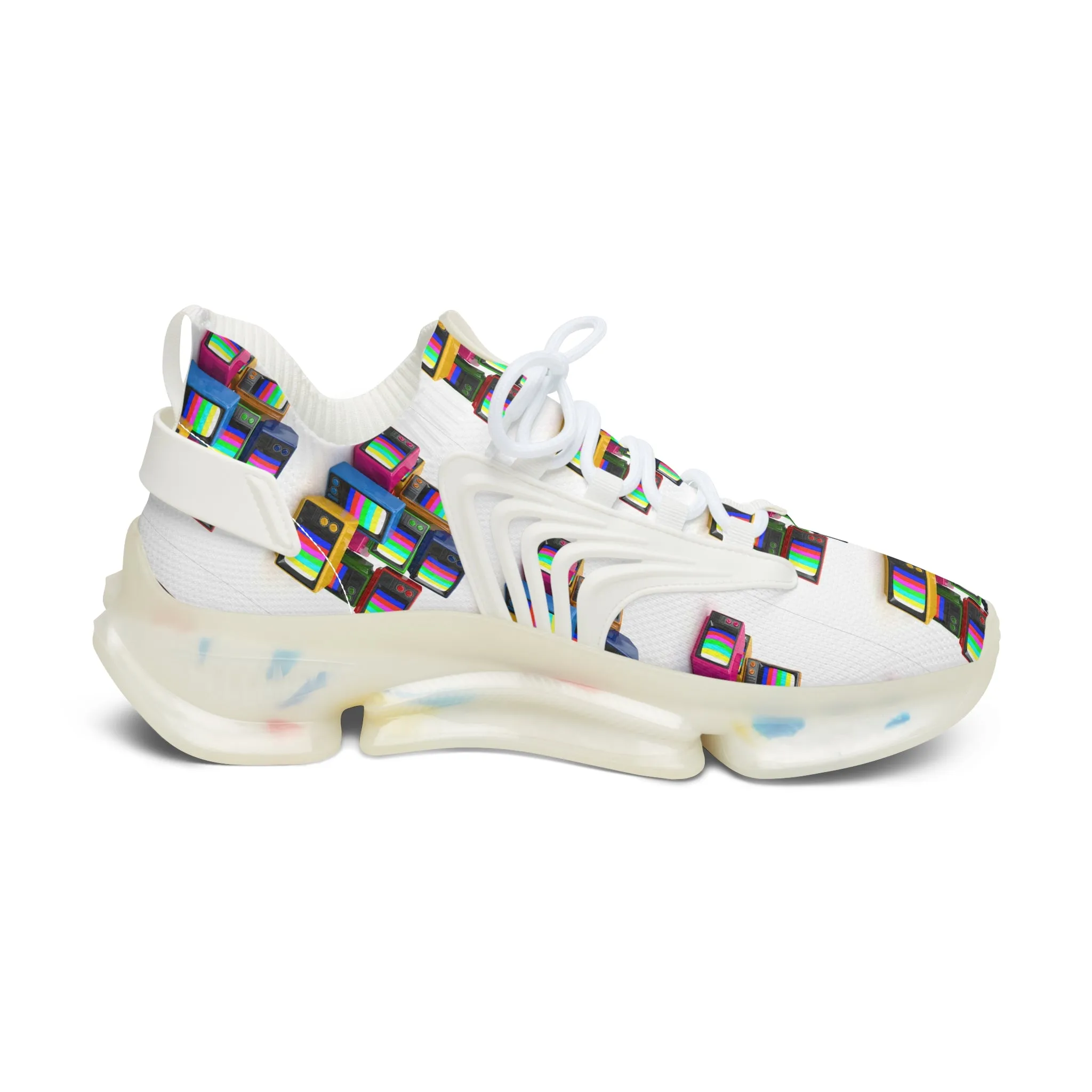 Colorful Televisions Women's Mesh Sneakers