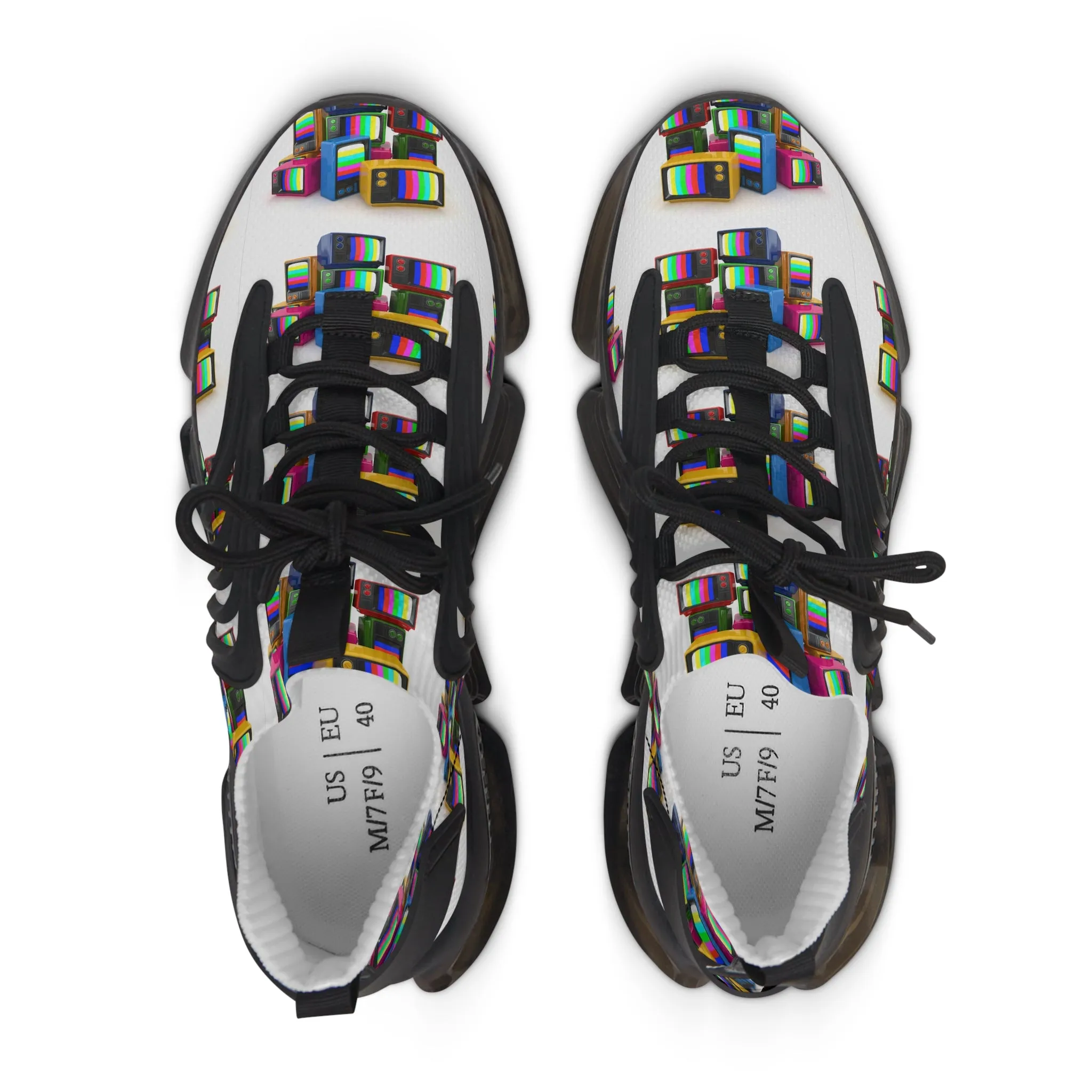 Colorful Televisions Women's Mesh Sneakers