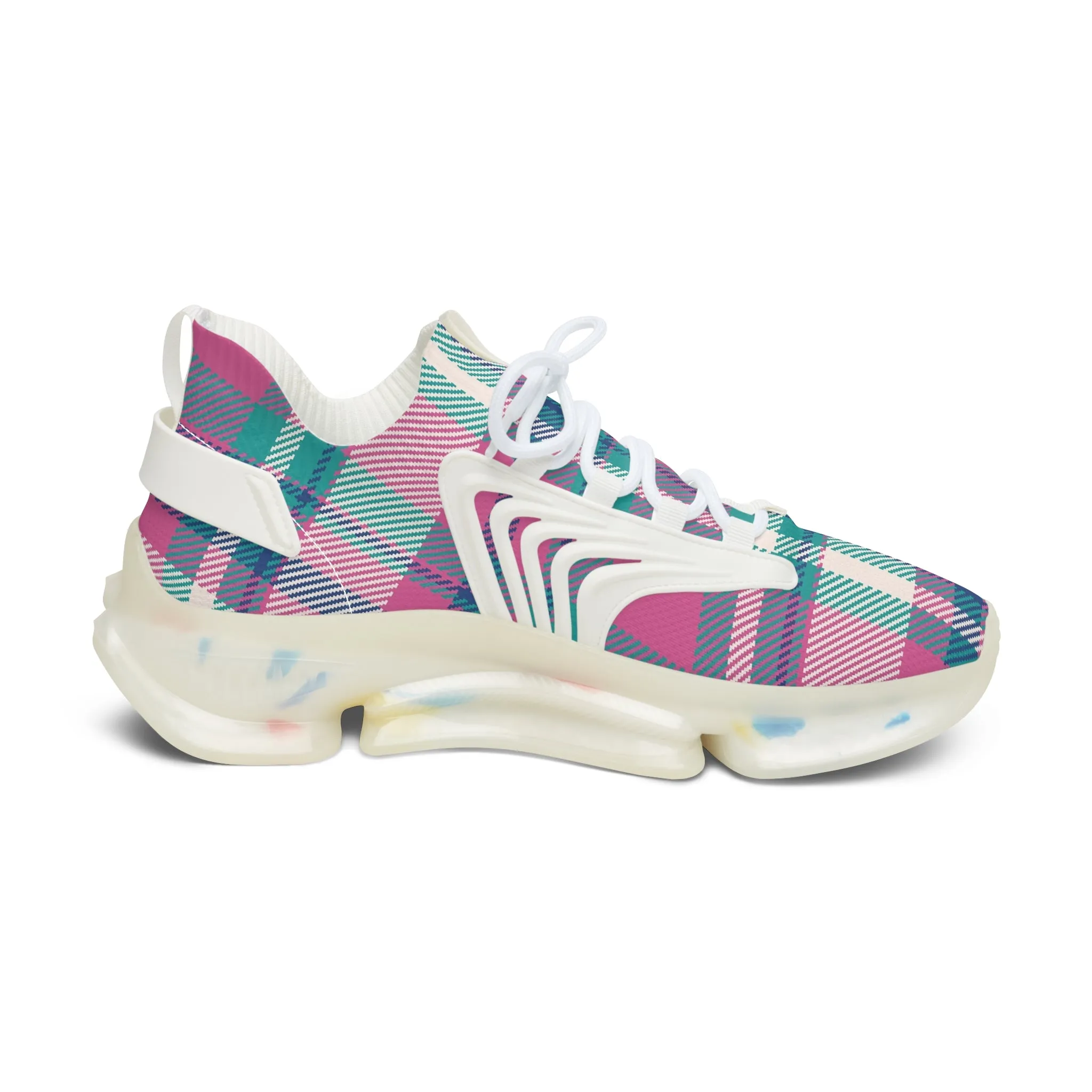 Colorful Textile Patterns Women's Mesh Sneakers