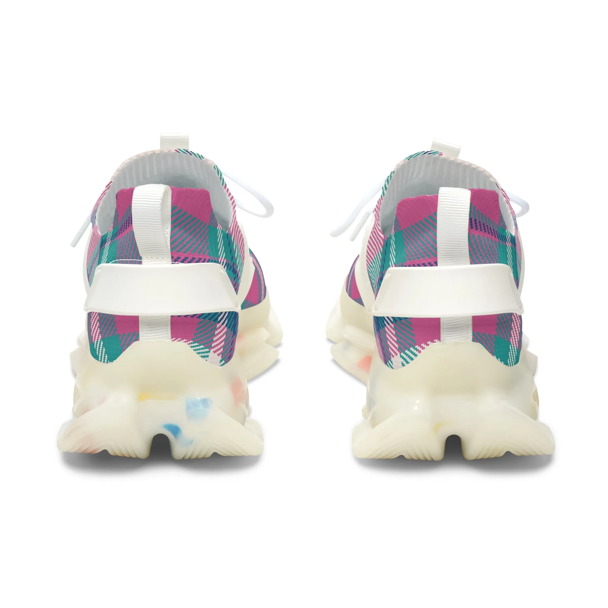 Colorful Textile Patterns Women's Mesh Sneakers