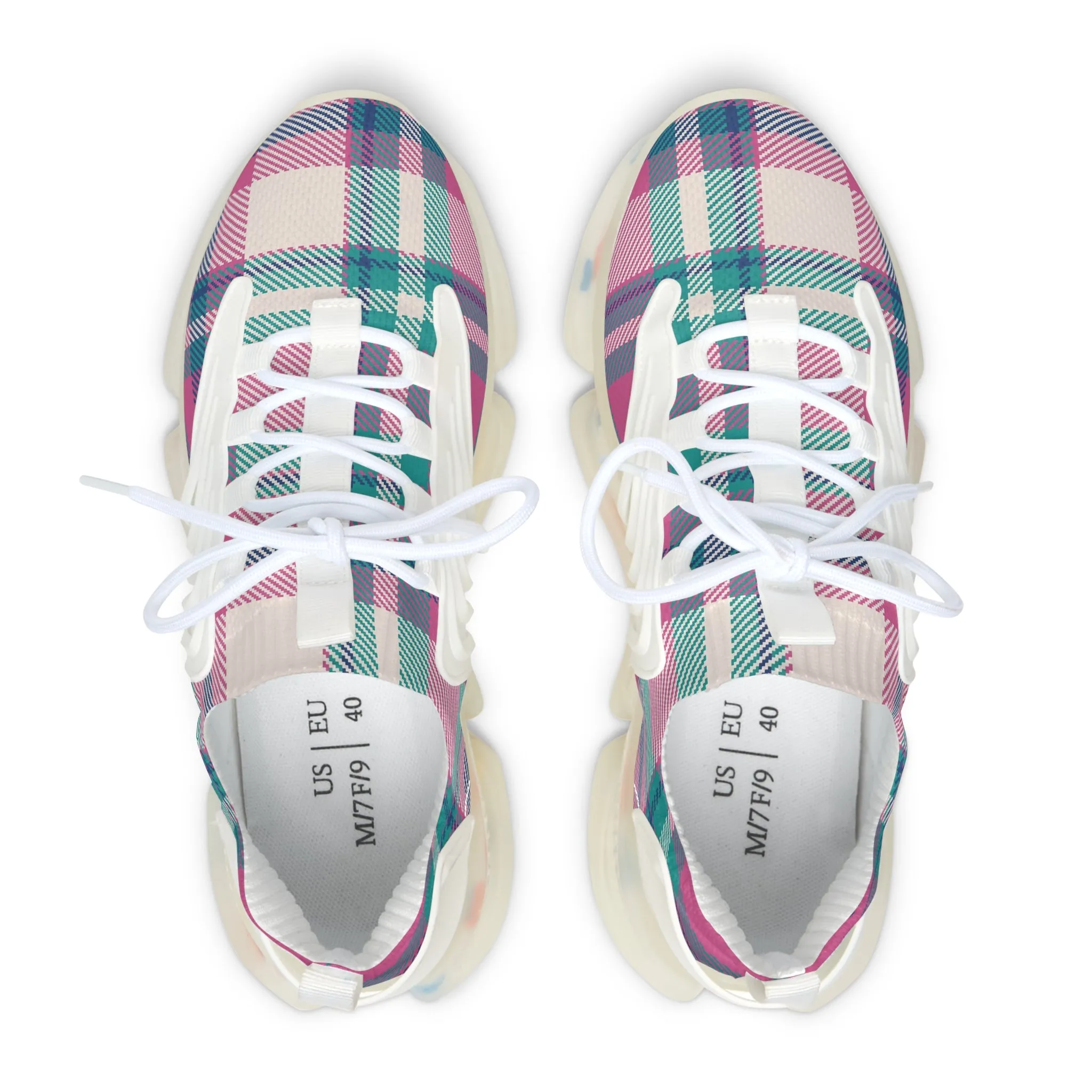 Colorful Textile Patterns Women's Mesh Sneakers