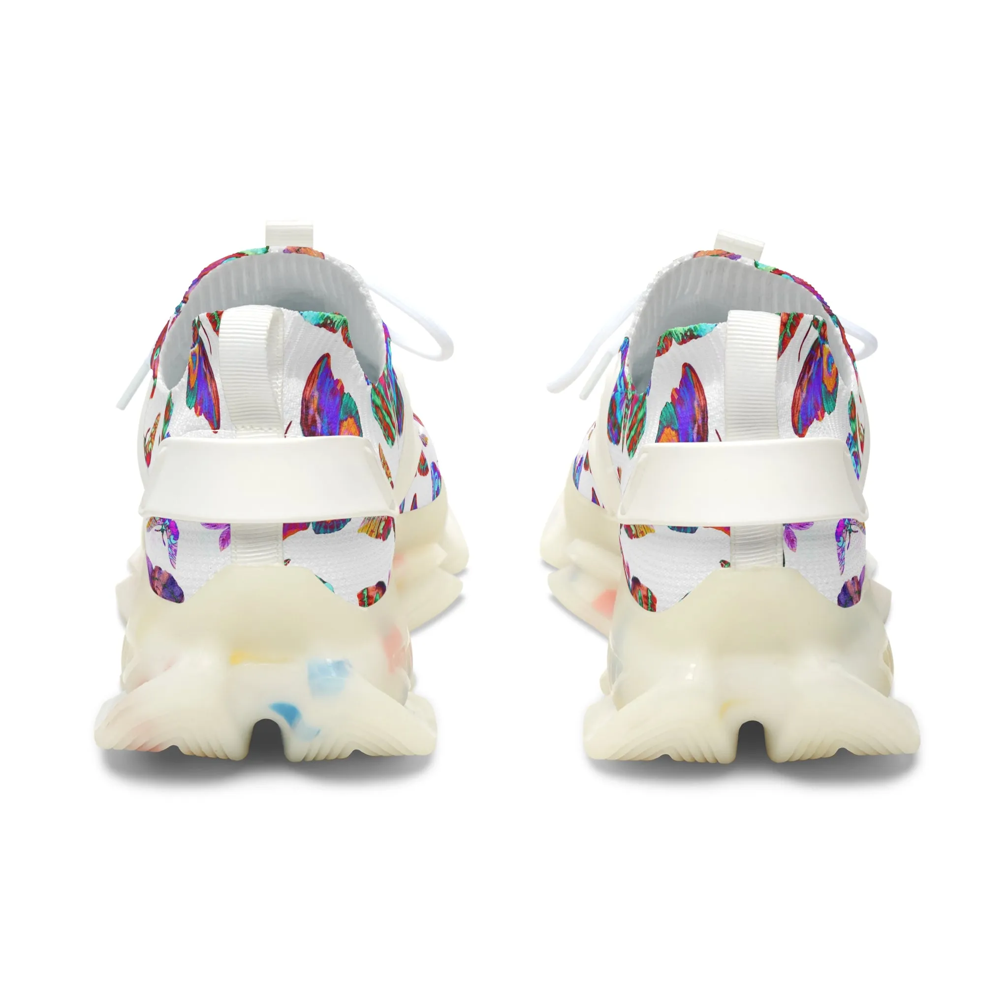 Colorful Twilight Moth Women's Mesh Sneakers