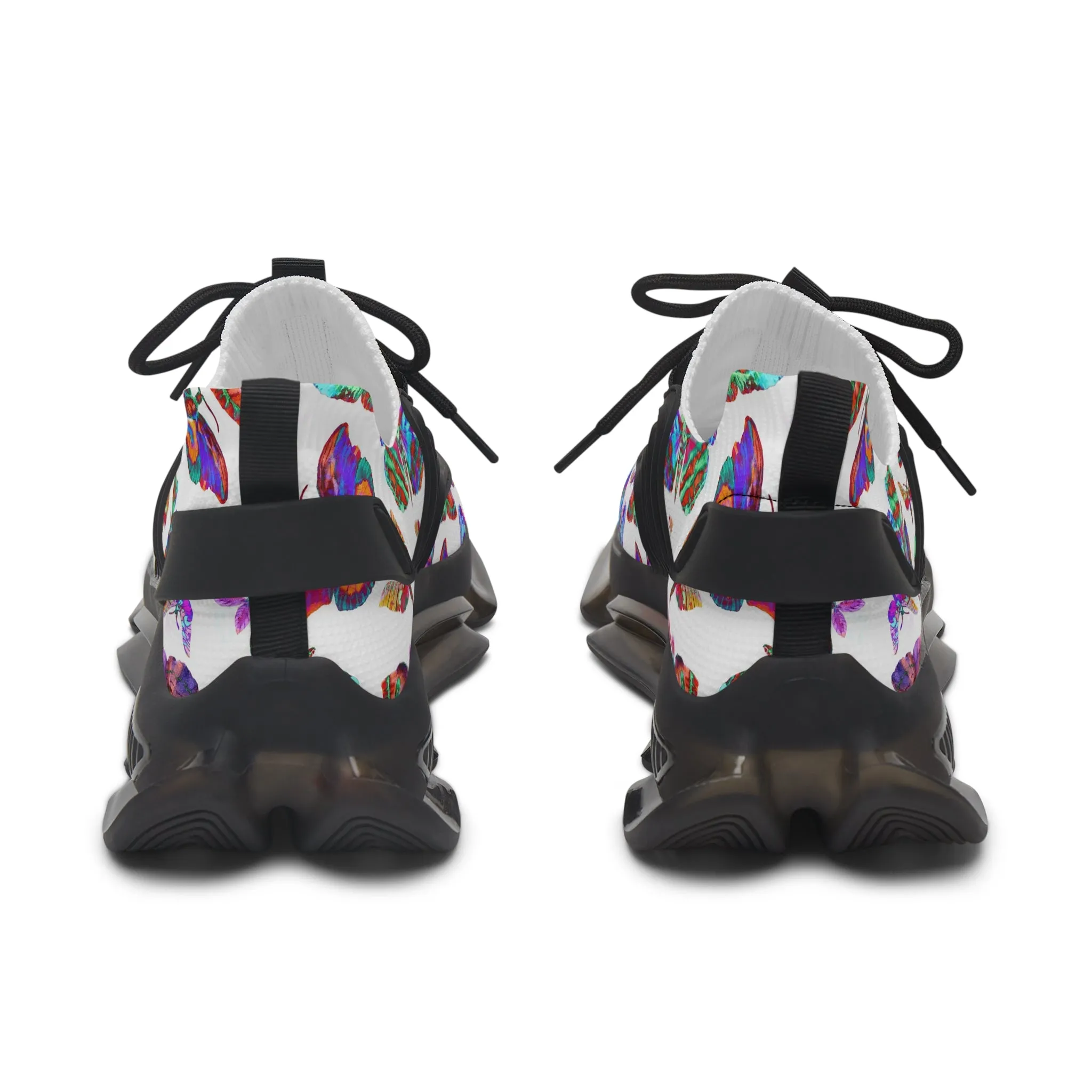 Colorful Twilight Moth Women's Mesh Sneakers