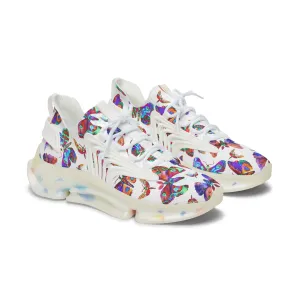 Colorful Twilight Moth Women's Mesh Sneakers