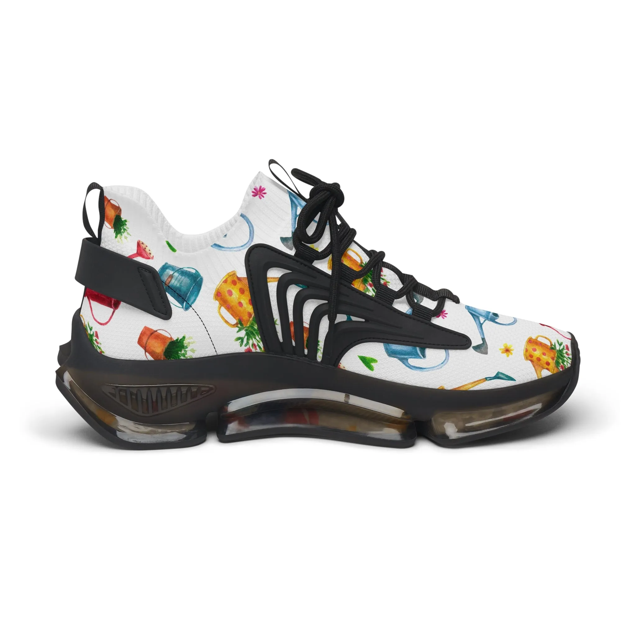 Colorful Watering Can Women's Mesh Sneakers