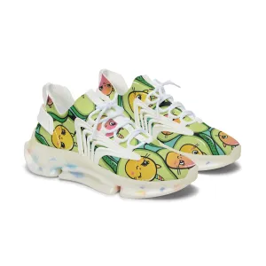 Cute Avocado Cats Women's Mesh Sneakers