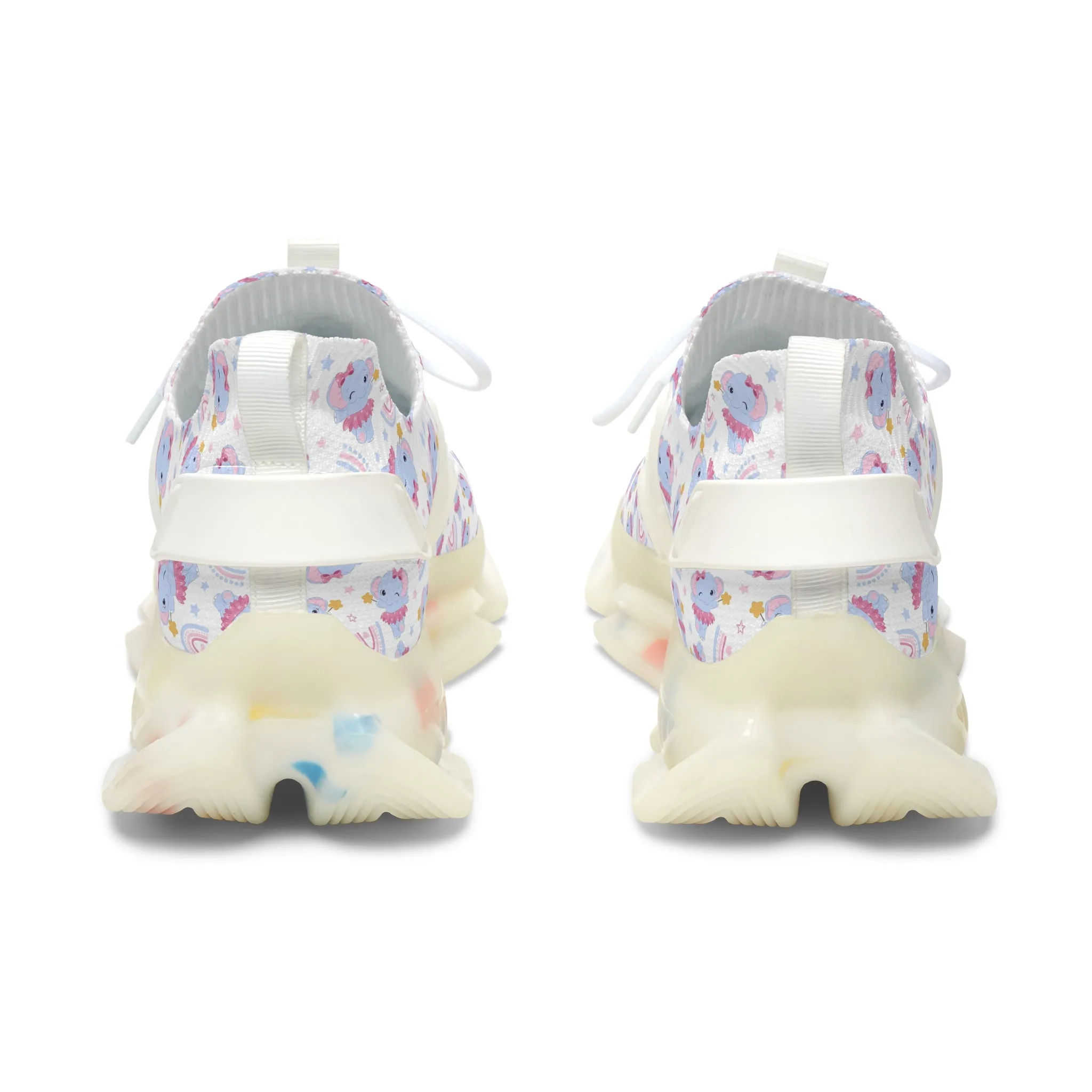 Cute Baby Elephant Women's Mesh Sneakers