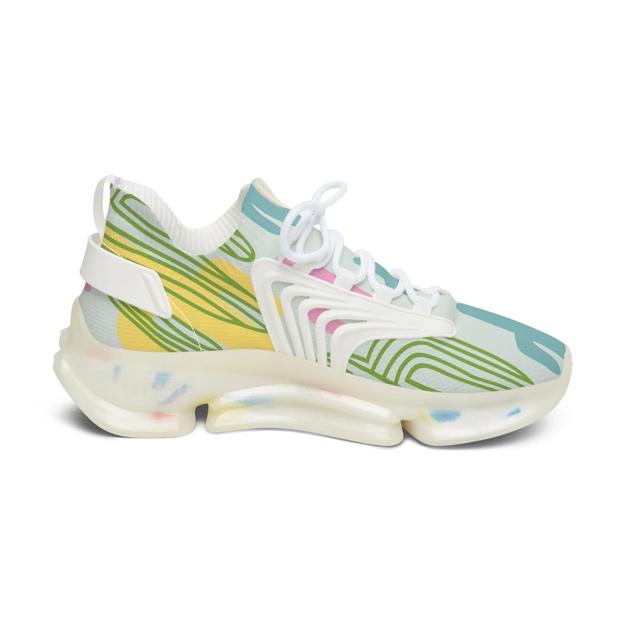 Cute Colorful Cactus Women's Mesh Sneakers