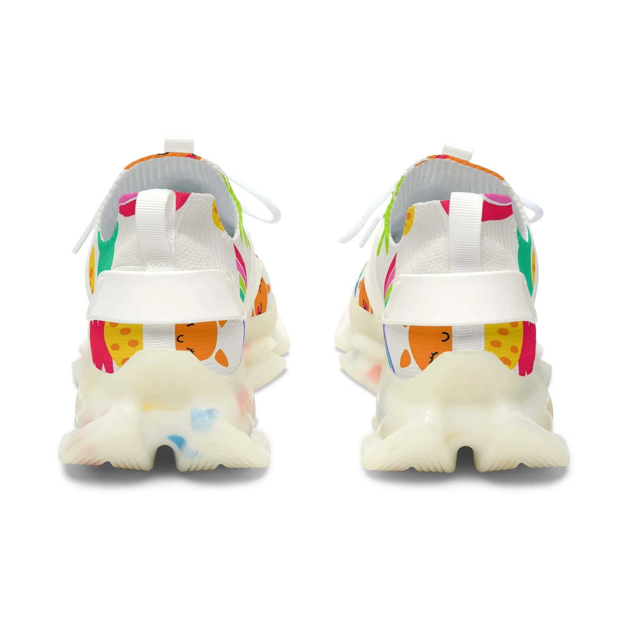 Cute Happy Colorful Fruit Women's Mesh Sneakers