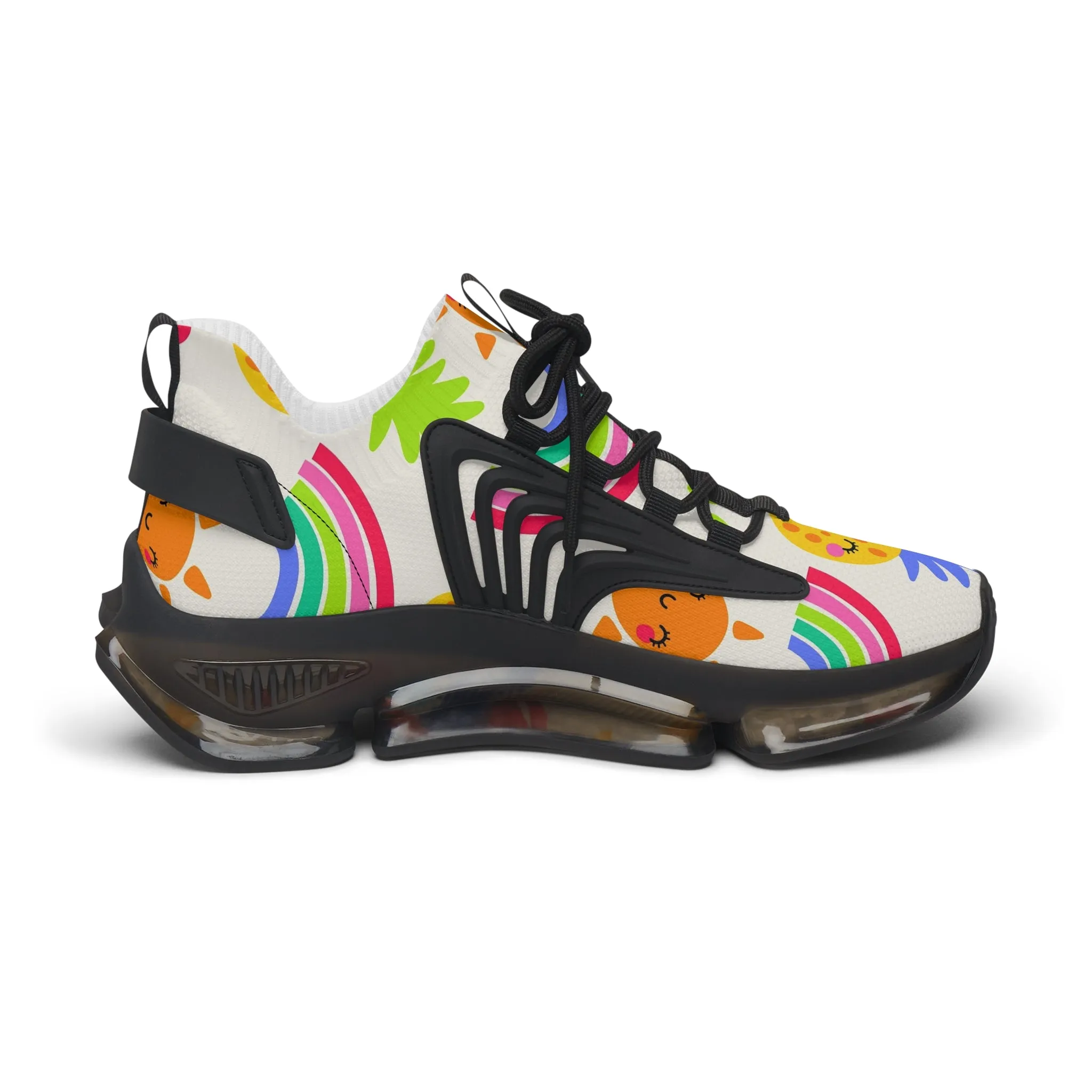Cute Happy Colorful Fruit Women's Mesh Sneakers