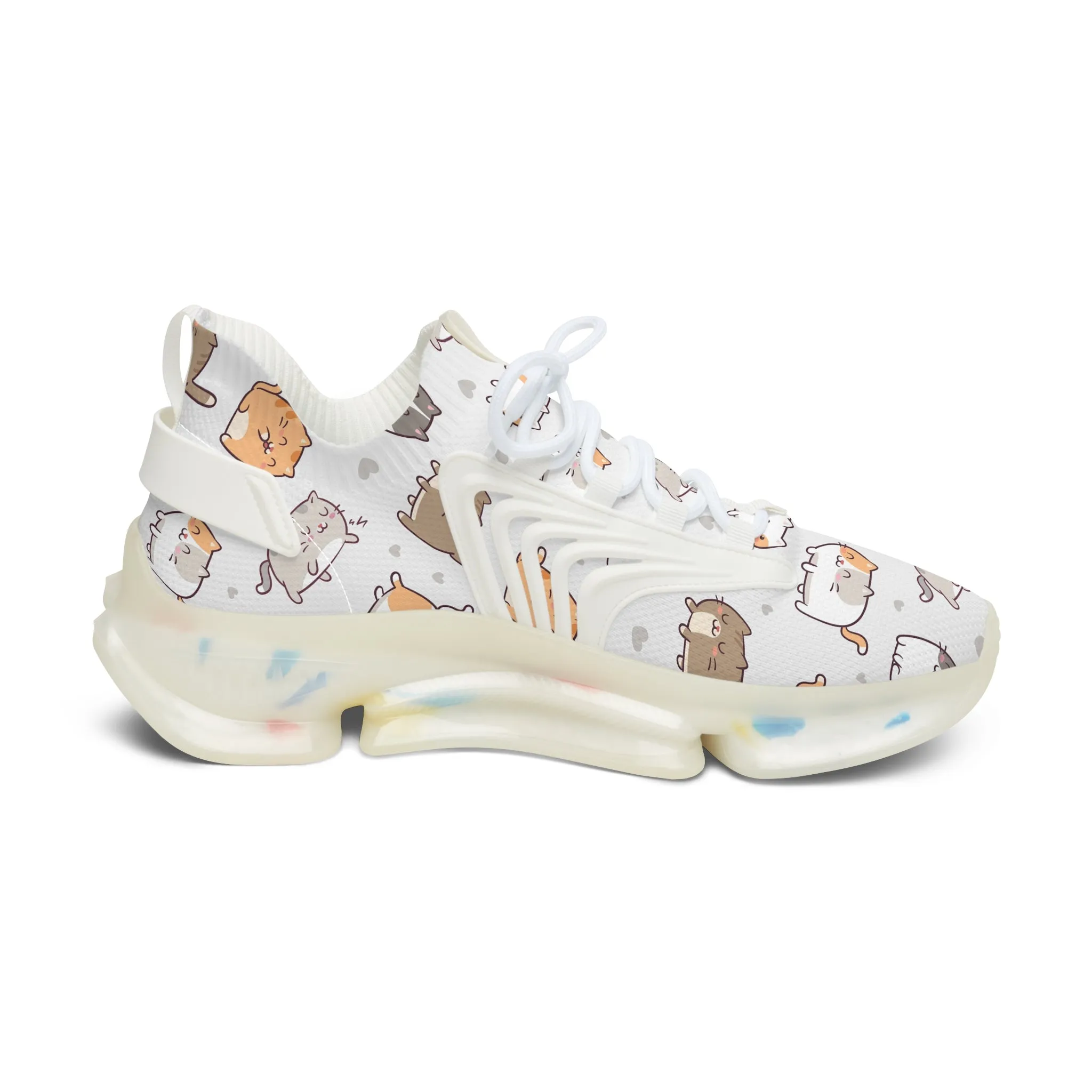 Cute Kawaii Cats Women's Mesh Sneakers