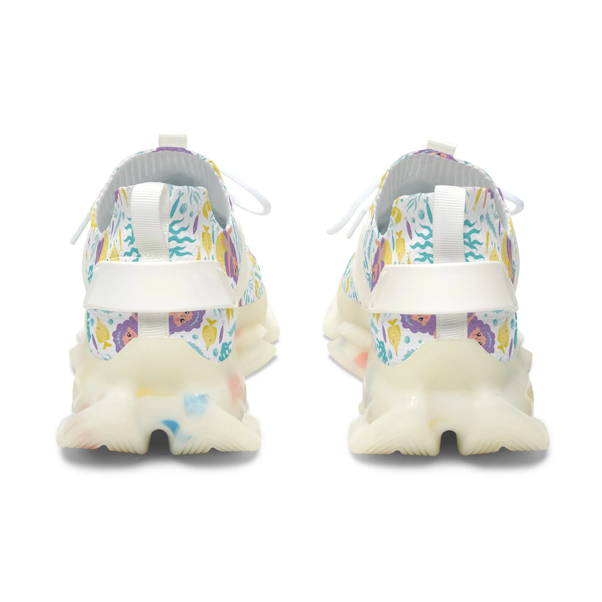 Cute Mermaid Girl Women's Mesh Sneakers