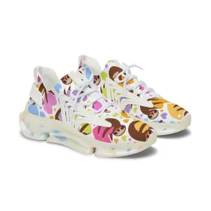 Cute Sloth Women's Mesh Sneakers