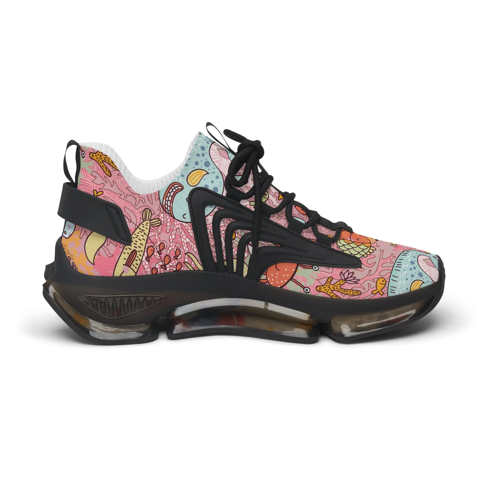 Cute Underwater Fish Women's Mesh Sneakers