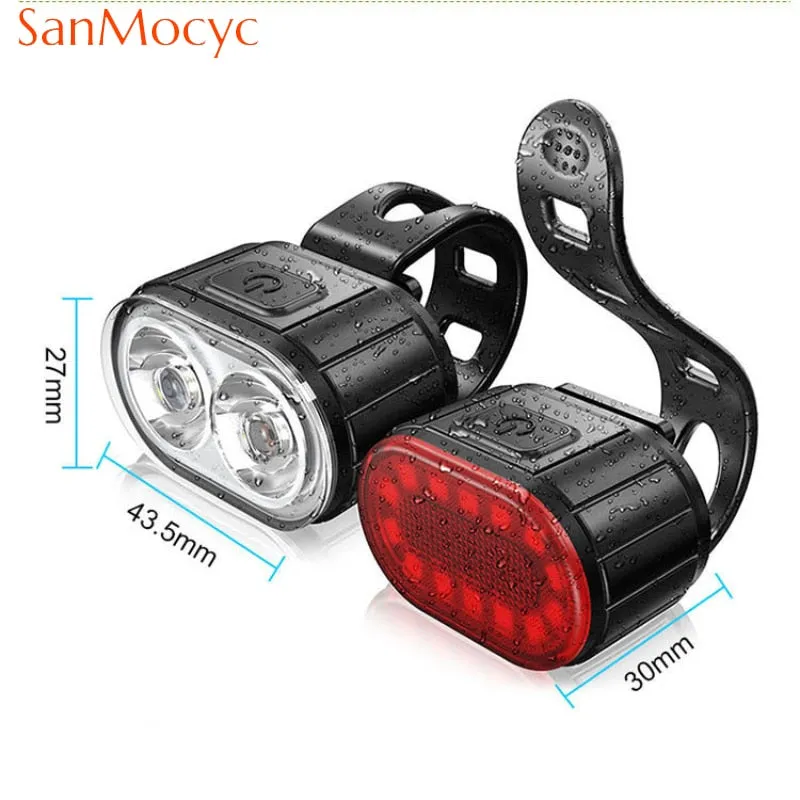 Cycling Bicycle Front Rear Light Set