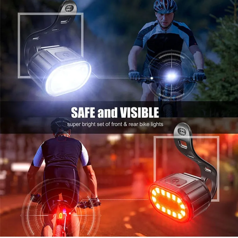 Cycling Bicycle Front Rear Light Set