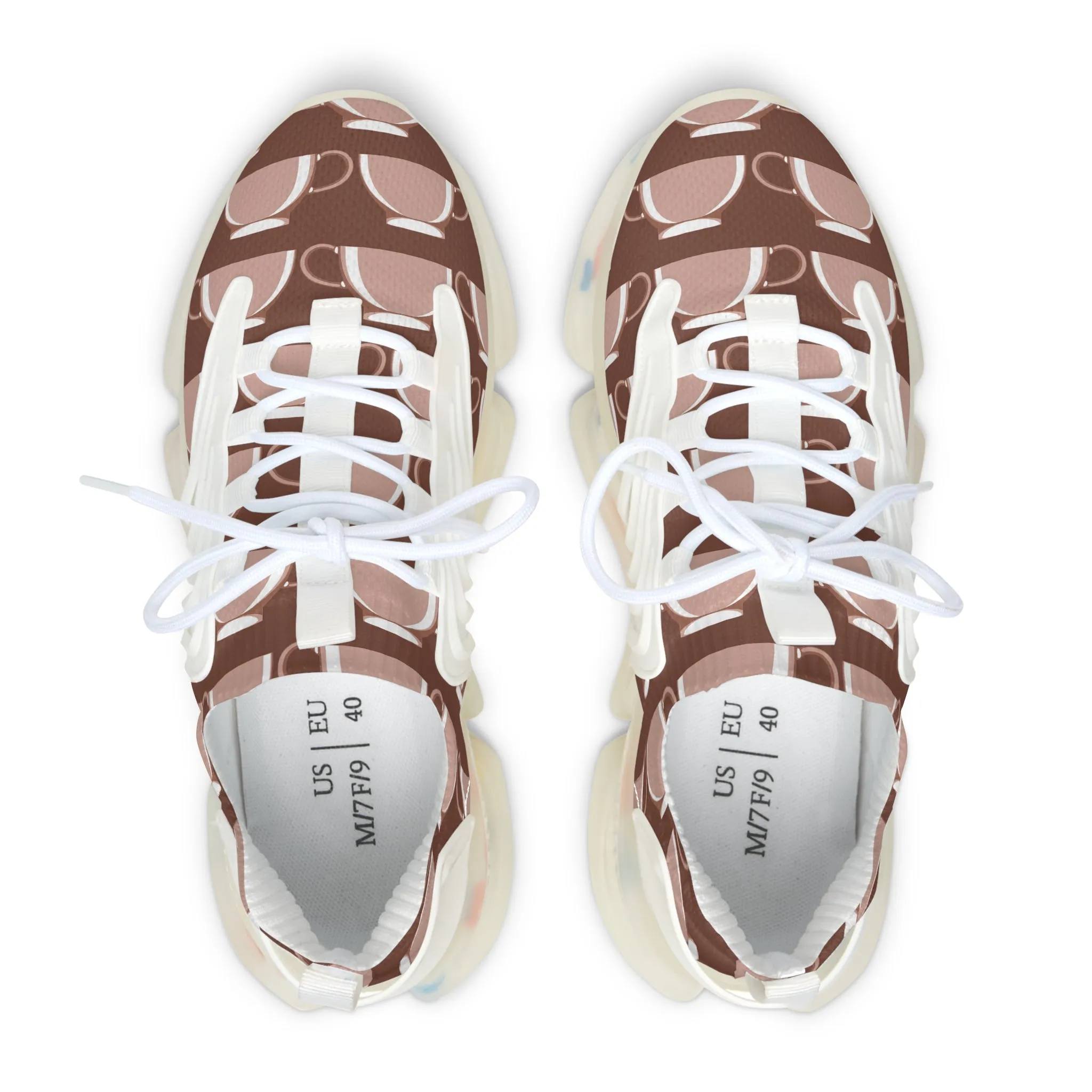 Delicious Coffee Cup Women's Mesh Sneakers