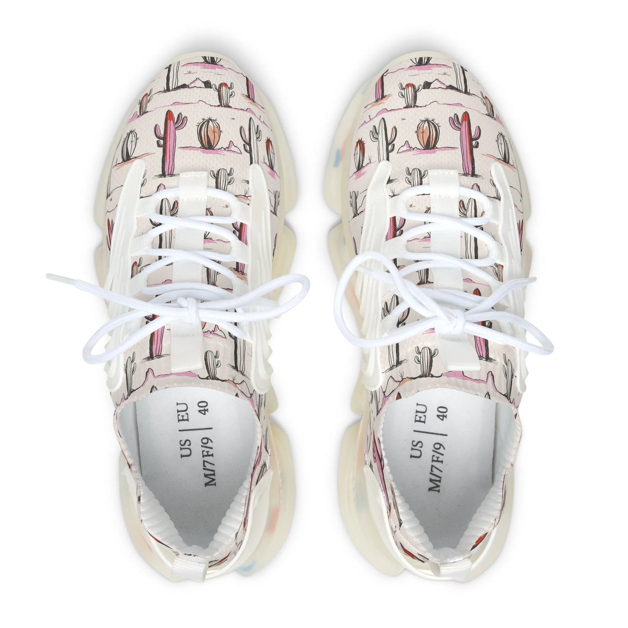 Desert Cactus Women's Mesh Sneakers